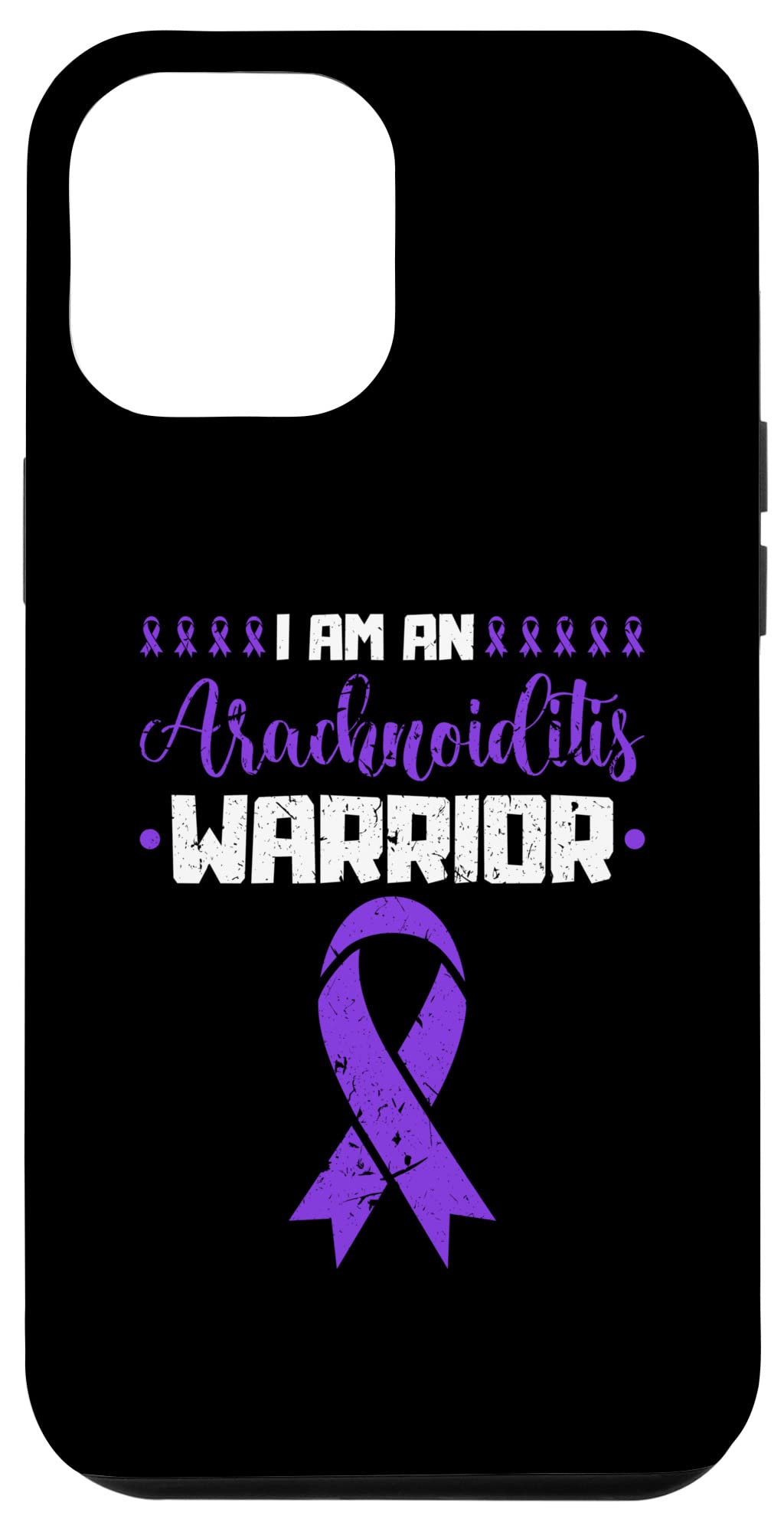 iPhone 12 Pro Max Case - Arachnoiditis Warrior Awareness Ribbon - Rare Disease Support Phone Cover for Daily Use & Special Events