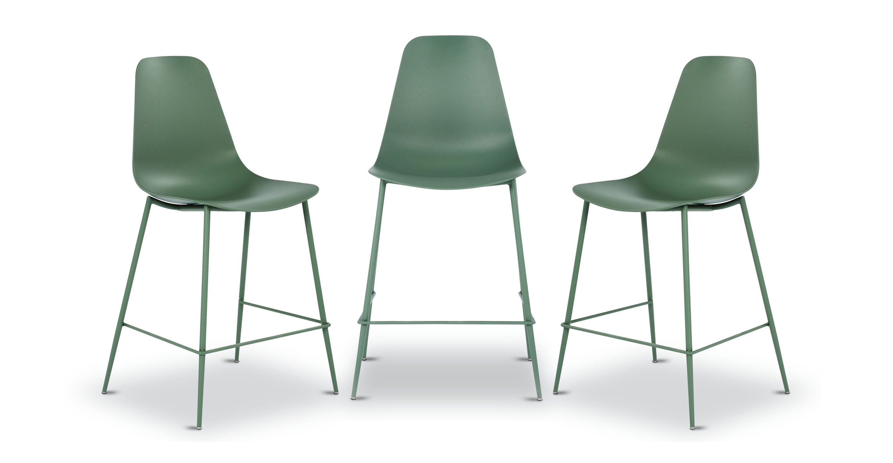Isla Counter Height Stool - Adjustable Bar Stool with Backrest, Modern Kitchen Island Stool for Dining & Breakfast Nook, Perfect for Home, Cafe & Restaurant Use