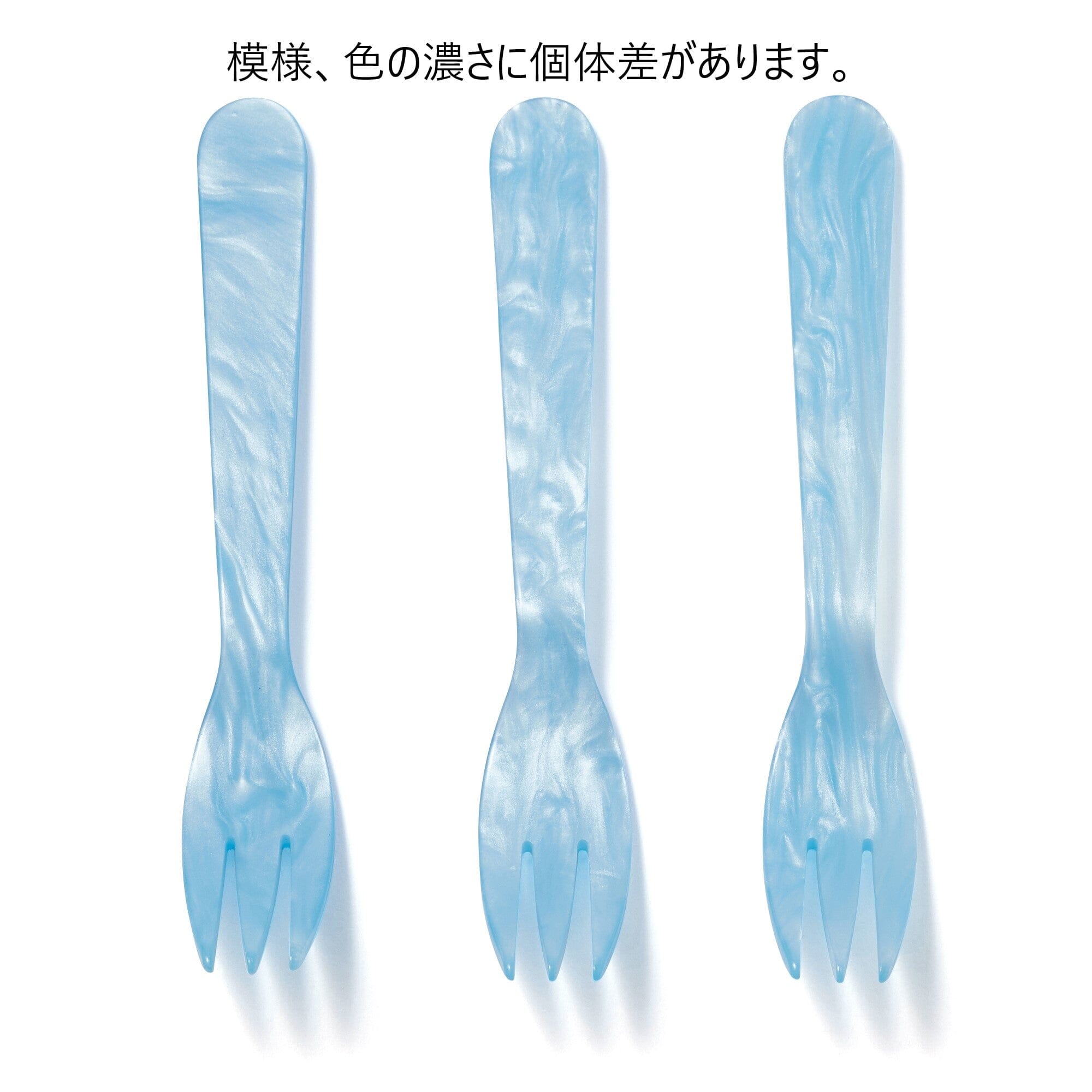 Blue Marble Dessert Fork - Elegant & Durable Cake Pastry Cutlery for Parties, Weddings, and Fine Dining