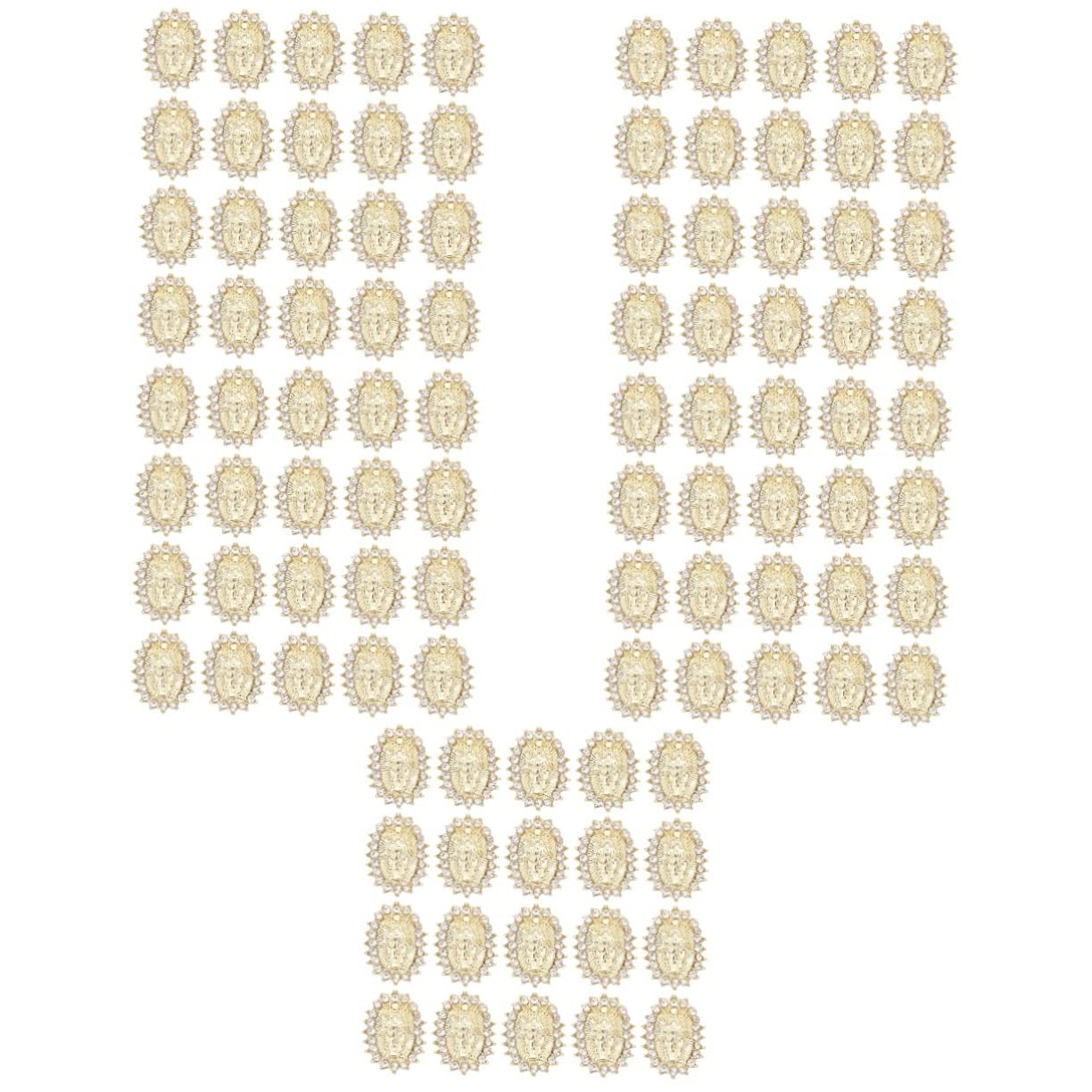 Beavorty 150 Pcs Nail Art Gems - 3D Nail Jewelry Charms, Alloy Golden Accessories & Pearl Decorations for DIY Nail Art, Crafts, and Manicure - Perfect for Nail Salons, Home DIY, Parties, and Gift Giving