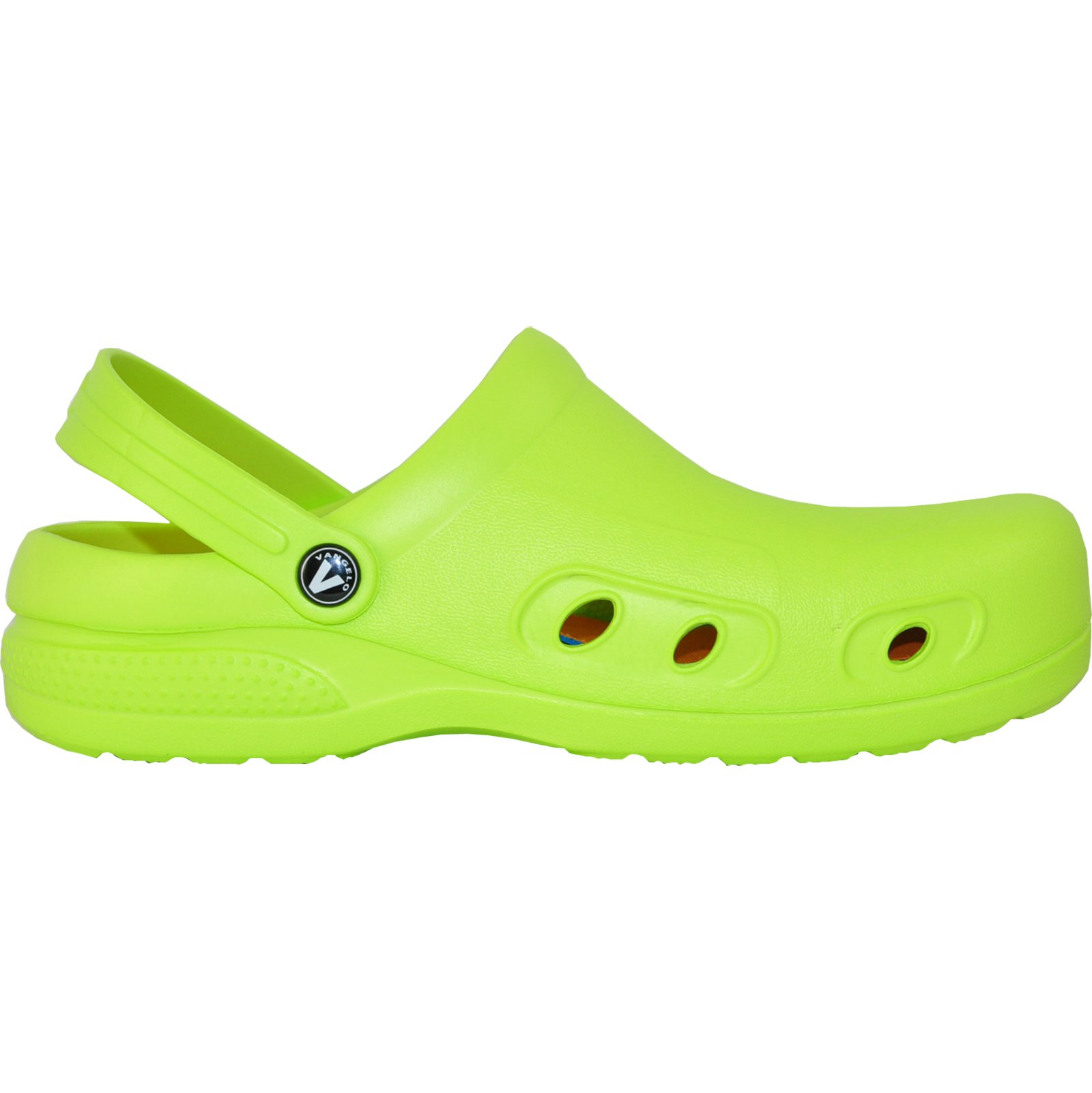VANGELO Professional Slip Resistant Clogs - Waterproof Work Shoes for Women, Nurses & Chefs - Ritz Black, Lime White & Multicolor - Perfect for Hospitals, Kitchens & Food Service Industry
