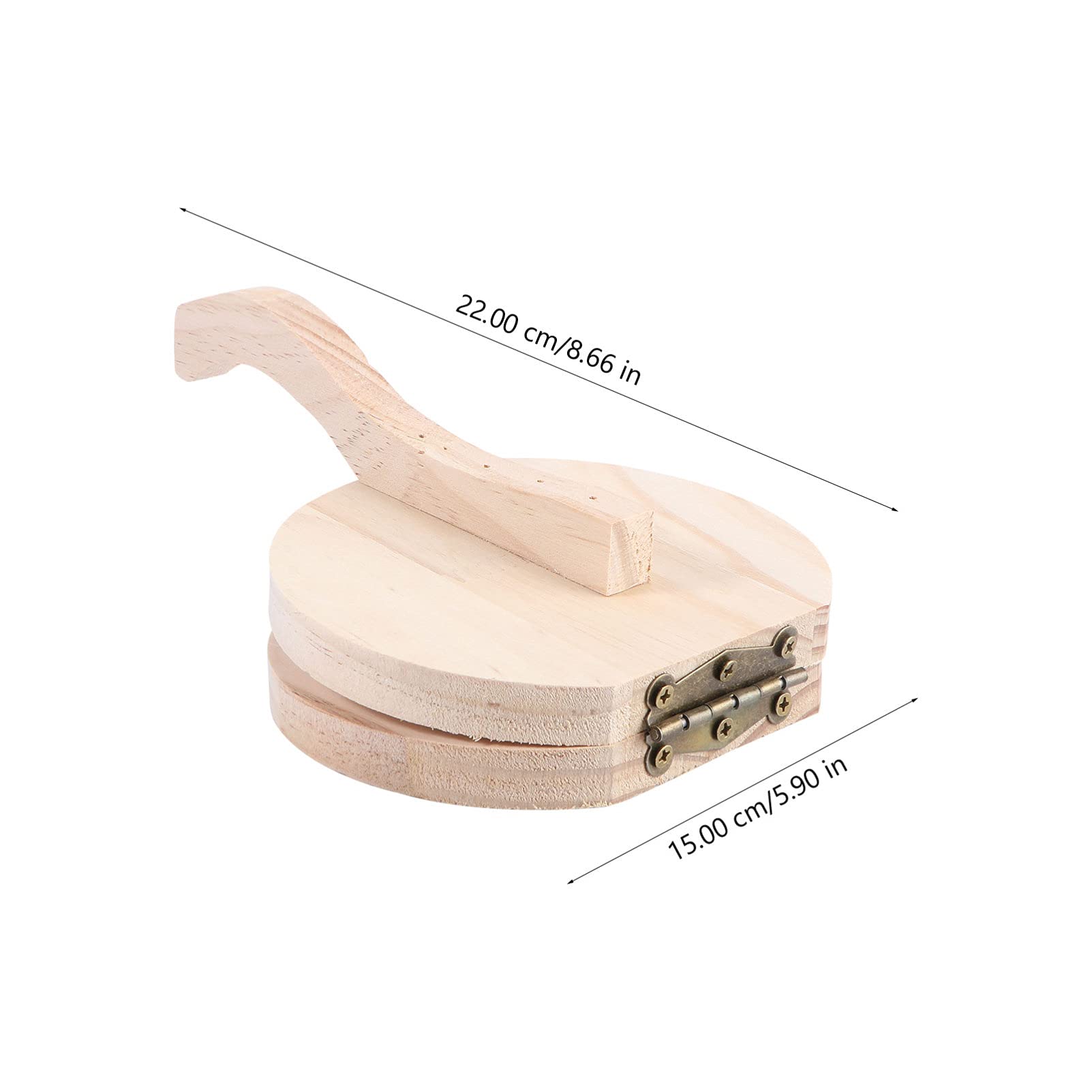 Authentic Cabilock Wooden Tortilla Press - Traditional Corn Tortilla Maker for Home Use | Perfect for Making Fresh Tortillas, Quesadillas, and Mexican Dishes