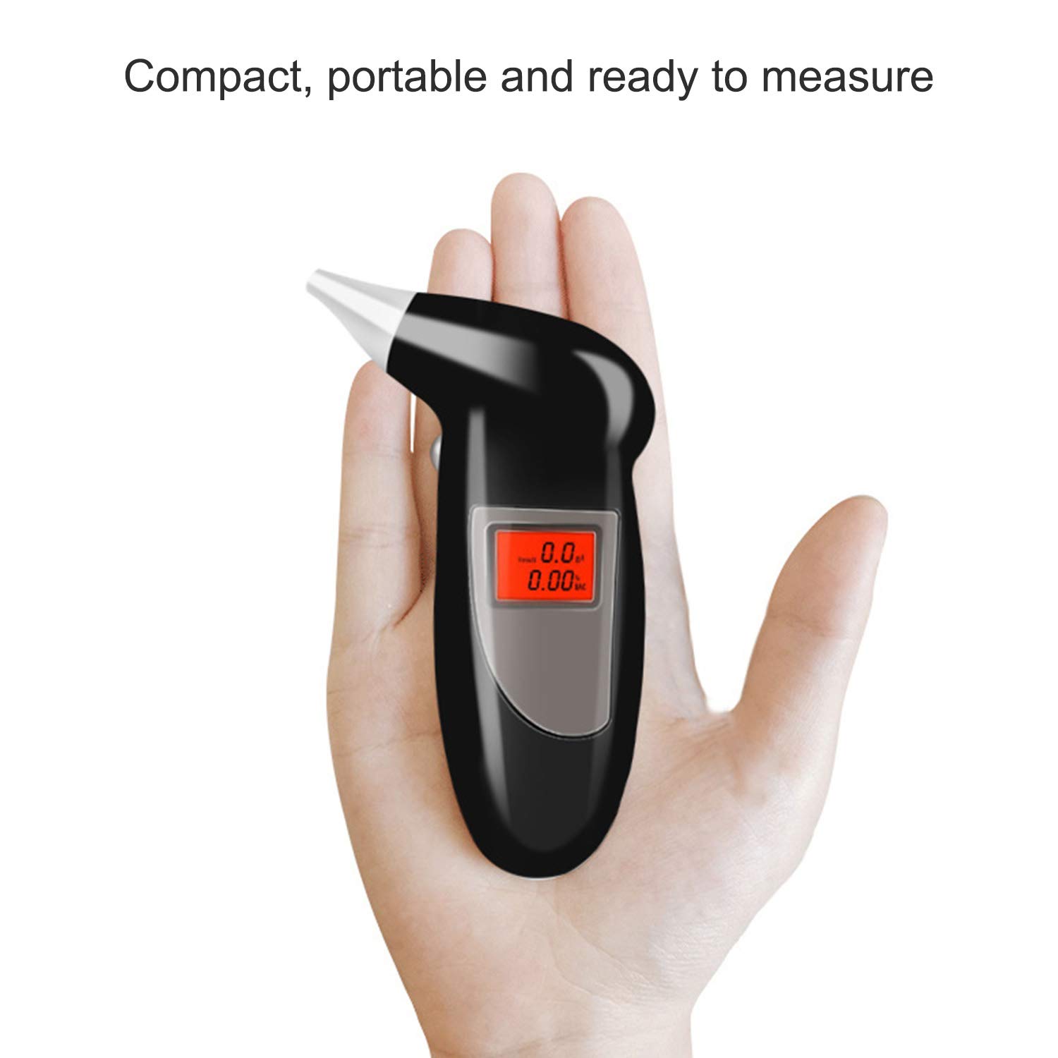 Professional Portable Breathalyzer - Accurate Personal & Car Alcohol Tester for Safety, Workplace, and Law Enforcement Use