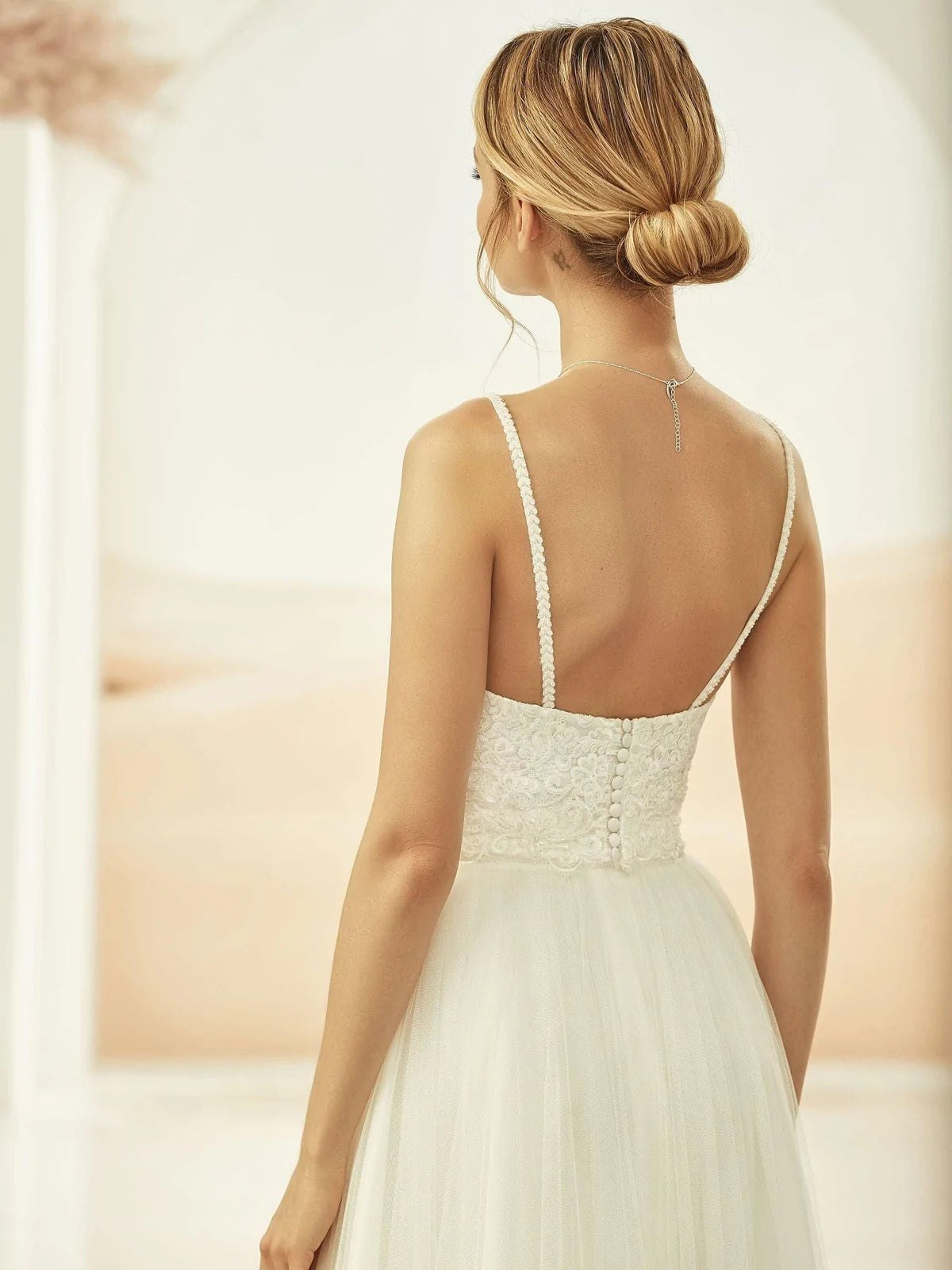 Ivory Lace Corset Top for Bridal & Wedding - Sweetheart Neckline with Pearls & Crystals E320 - Perfect for Bridal Shower, Engagement Party & Romantic Date Nights