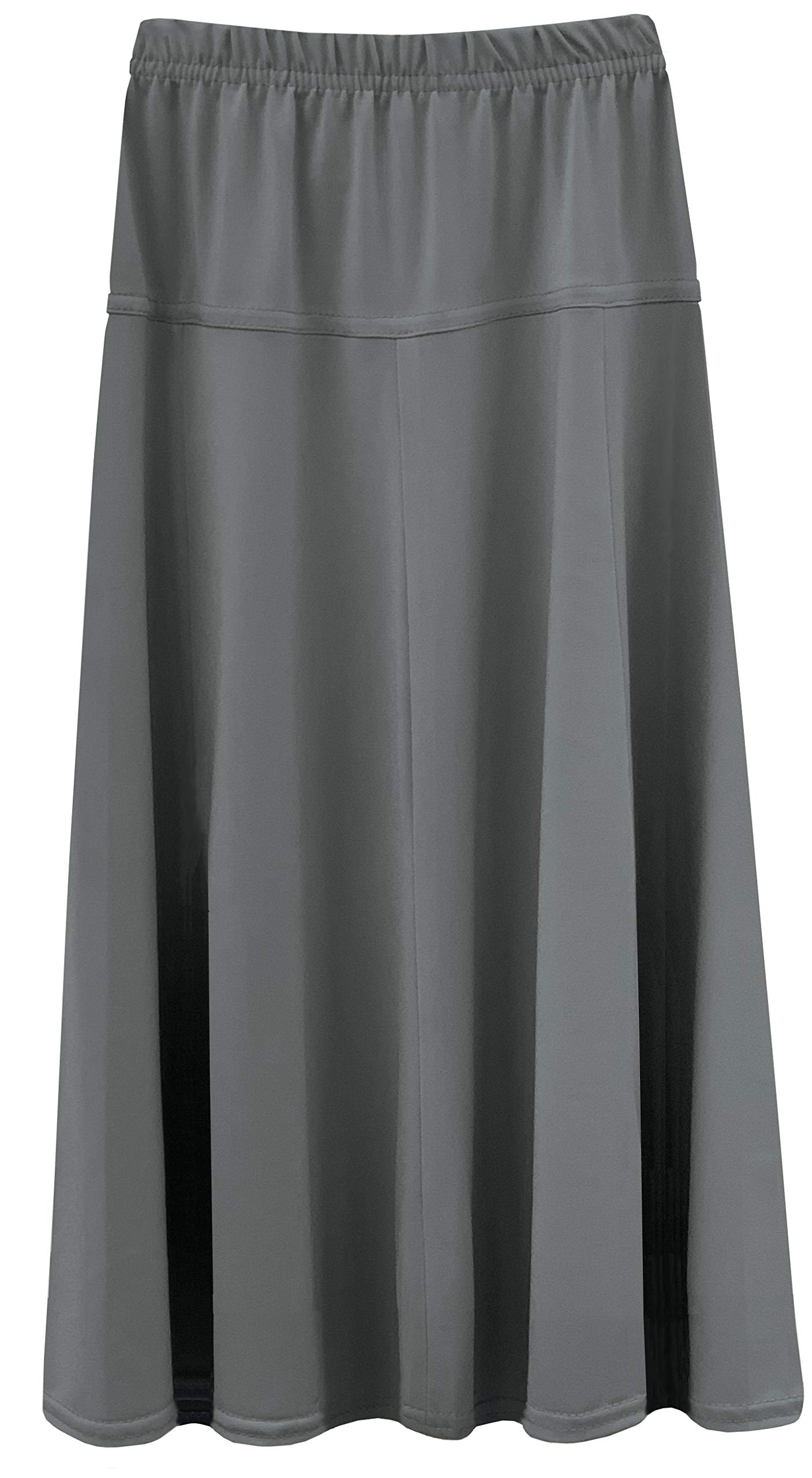Girls Stretchy Knit A-Line Maxi Skirt for Kids 4-18 Years | Soft & Comfortable Slinky Fabric | Perfect for School, Playdates & Casual Outings