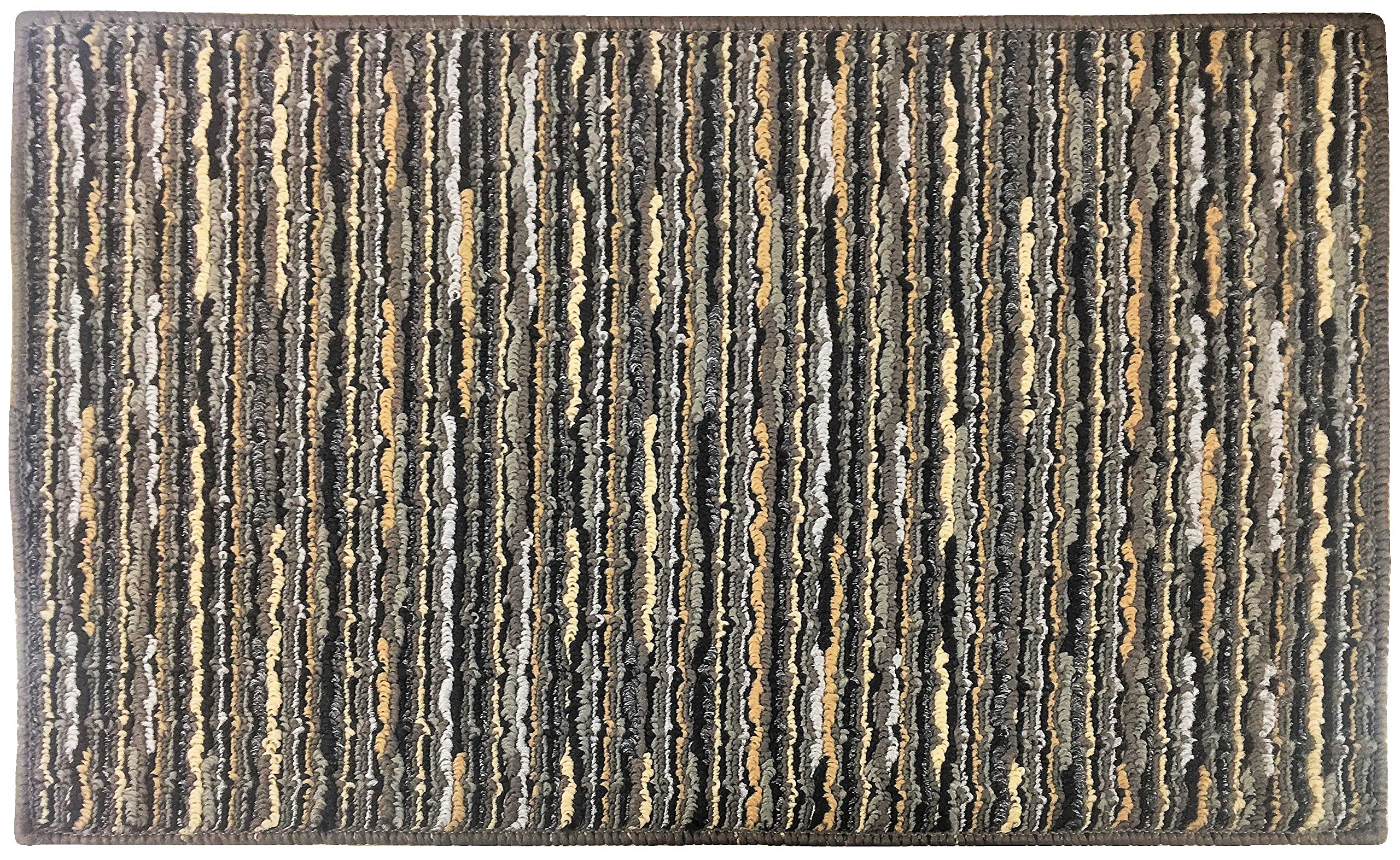 Non-Slip Chenille Striped Doormat 17