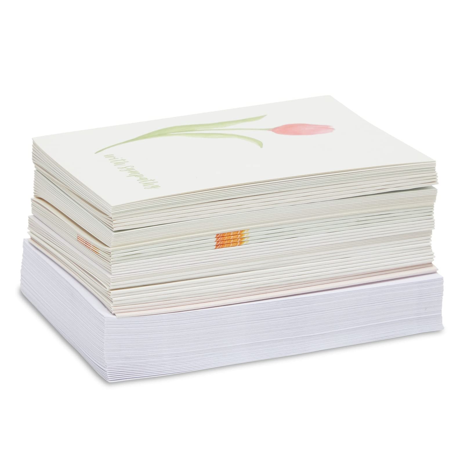 48 Pack Sympathy and Get Well Cards with Envelopes - 12 Floral Designs, 4x6 Inch Blank Inside Greeting Cards for Family, Friends, Coworkers | Perfect for Hospital Visits, Condolence Gifts, and Workplace Encouragement