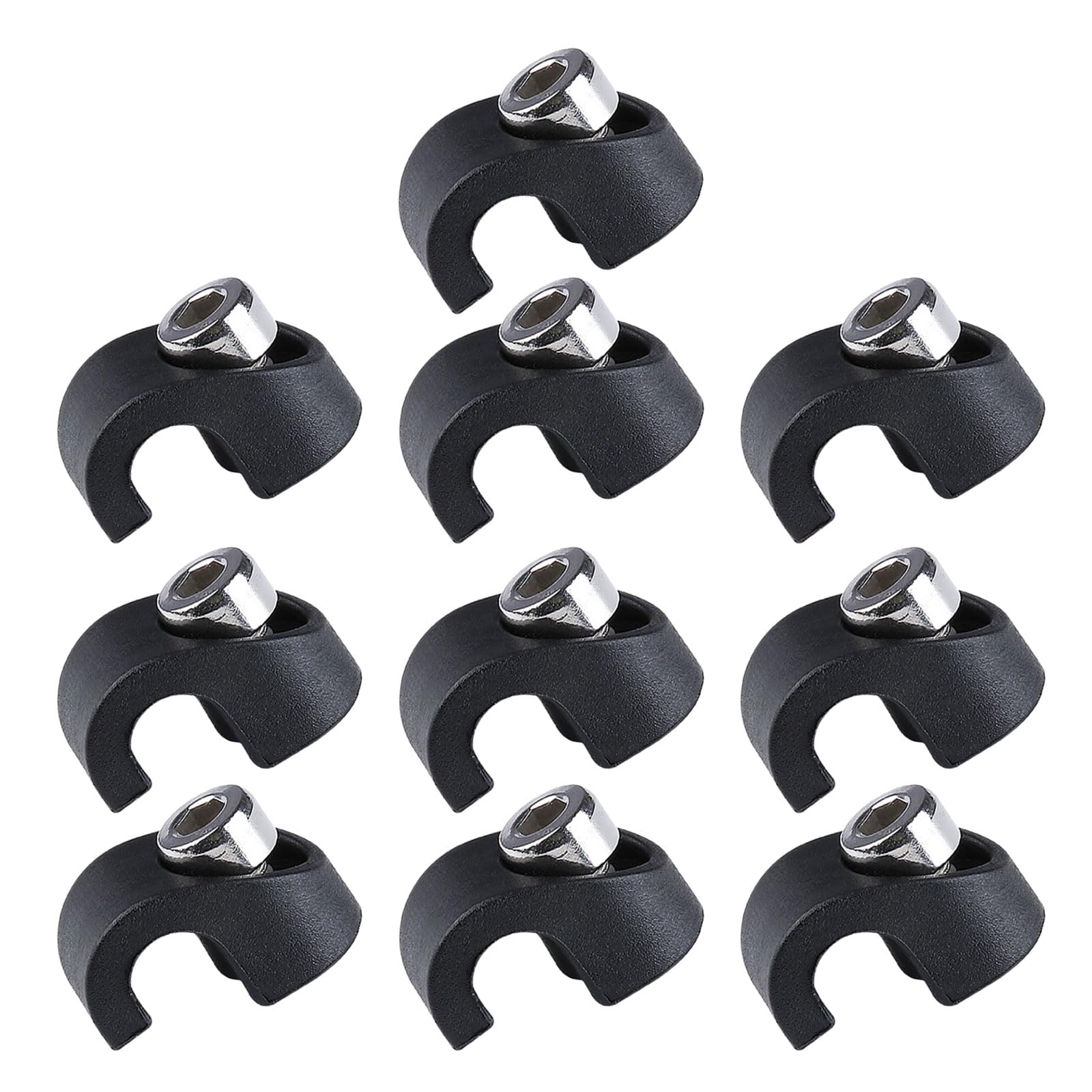10 Pcs Bike Cable Clips - C-Shaped Brake Cable Housing Clamps for Bicycle Forks | Secure & Organize Bike Wires | Perfect for Road Bikes, Mountain Bikes & Commuter Bikes