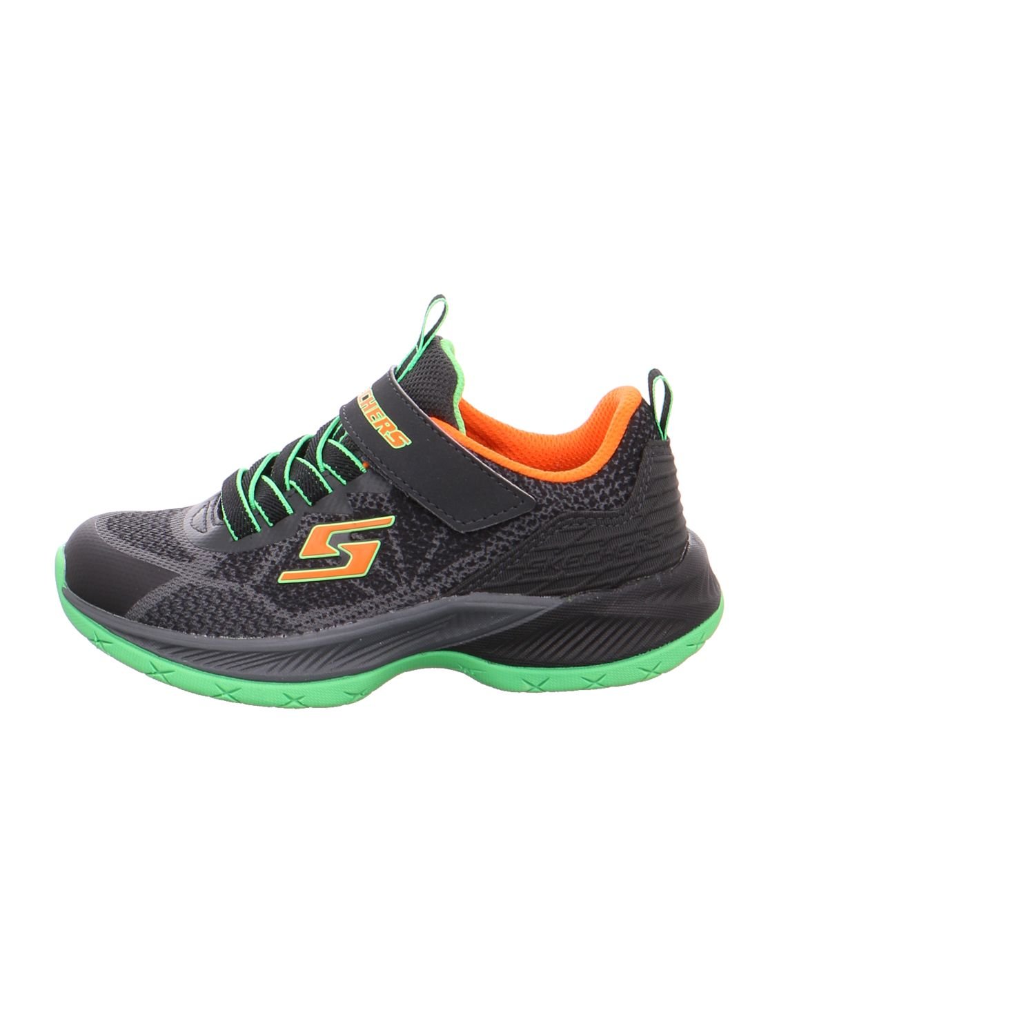 Skechers Boys' Lunar Sonic Sneakers for Kids - Lightweight & Comfortable Charcoal/Black/Lime Athletic Shoes - Perfect for School, Running, and Playtime