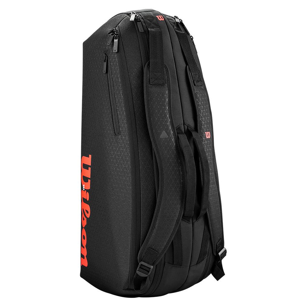 Clash V3 6-Pack Tennis Racket Bag - Black & Infrared - Perfect for Tennis Tournaments, Team Practice & Gear Storage