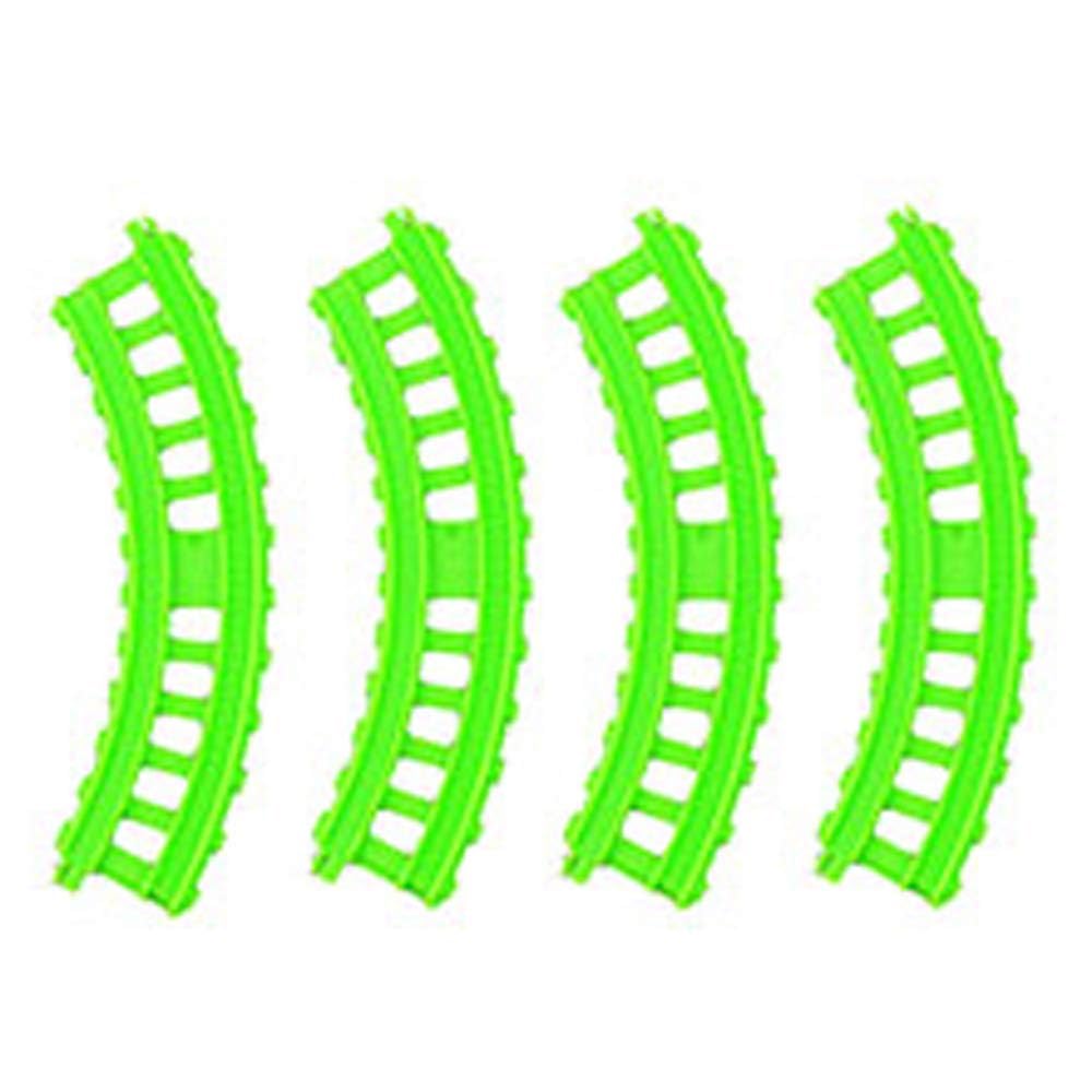 Thomas and Friends Track Master Motorized Railway Replacement Parts - FXX65 Monkey Palace Set with 4 Green C Train Tracks | Perfect for Kids' Toy Train Repair and DIY Play Scenes