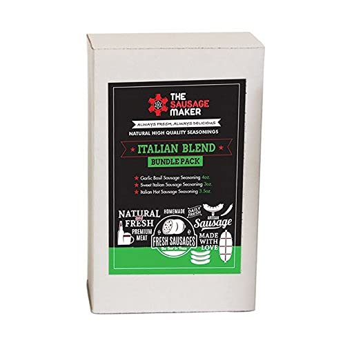 Authentic Italian Sausage Seasoning Kit - Homemade Fresh Sausage Spice Blend for Pork, Chicken or Beef - Perfect for Grilling, BBQ, Pasta Dishes & Charcuterie Boards