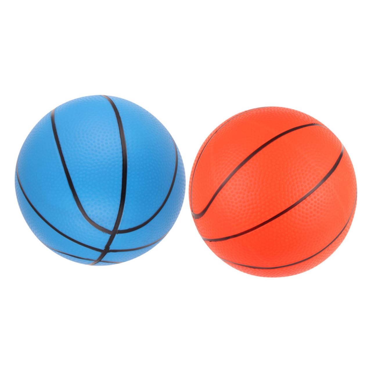 Mini Rubber Basketballs 2pcs - Beach & Indoor Toy for Kids - Perfect for Sand Play & Mini Hoops