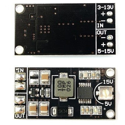 Matek Adjustable Voltage Booster 3-13V to 5-15V DC Converter - Power Supply for DIY Electronics, RC Models & Solar Projects