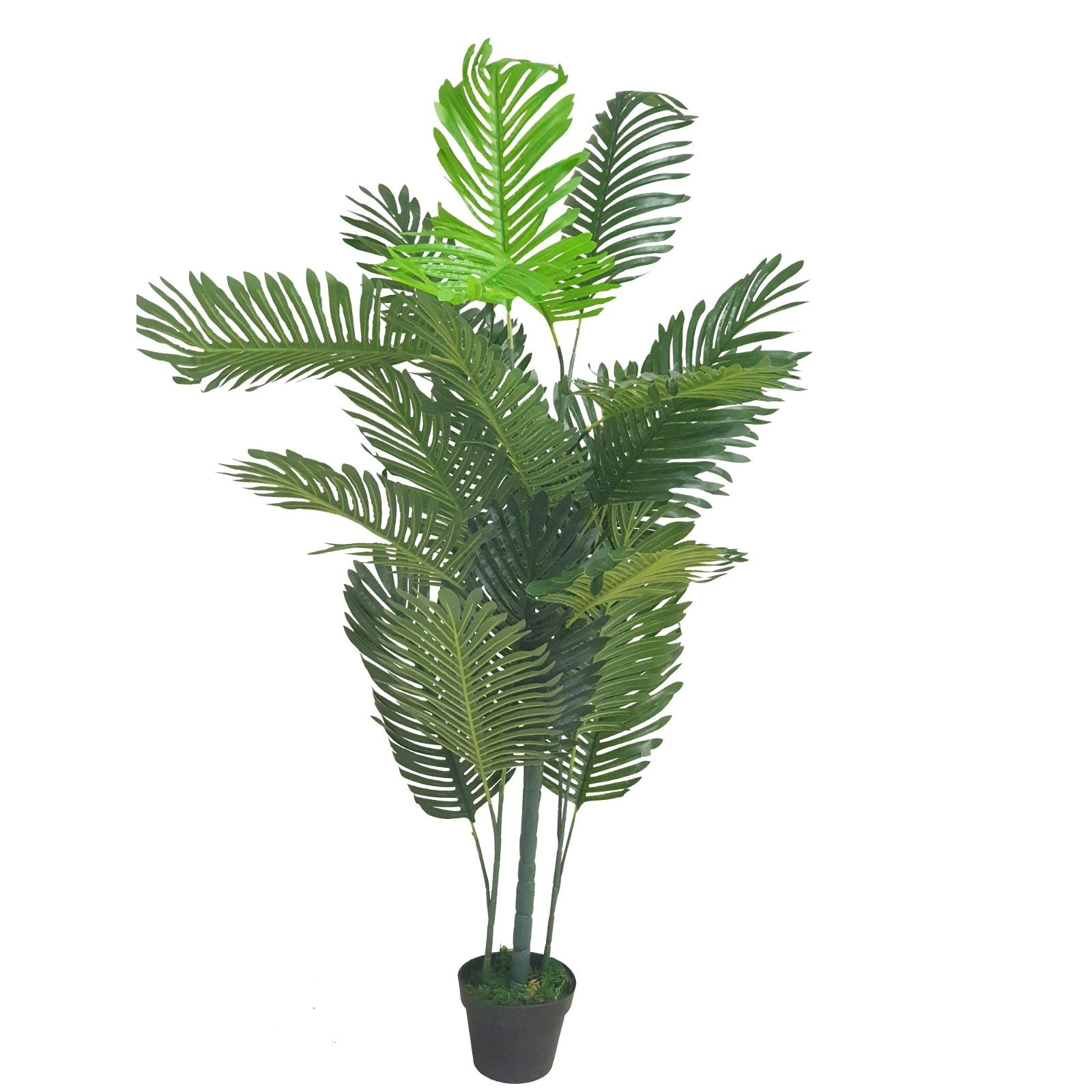 Premium 150cm Artificial Faux Hawaii Palm Tree - Perfect for Indoor Home Decor, Office, and Tropical Themed Parties