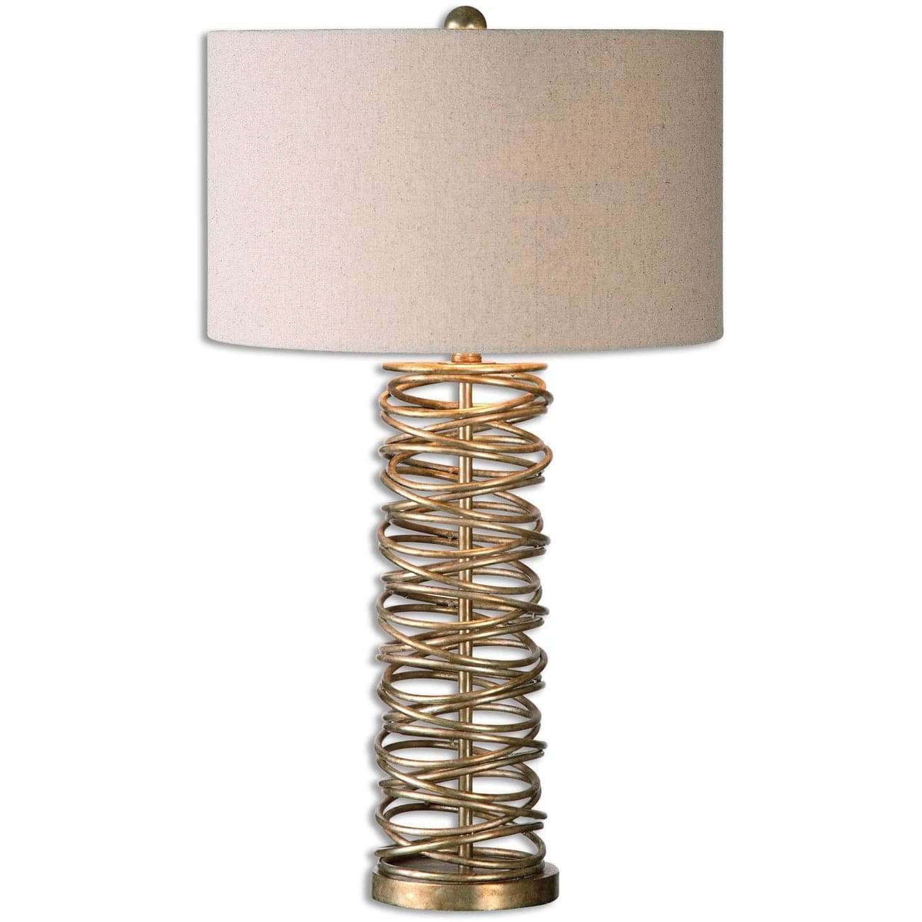Amarey Modern Metal Ring Table Lamp - Stylish Bedside & Living Room Lighting for Home Decor