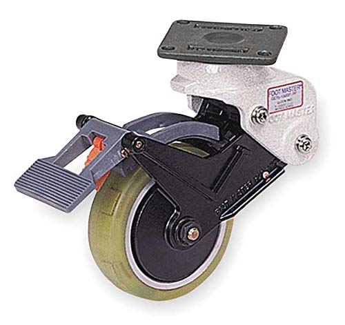 Shock-Absorbing Swivel Plate Caster Wheels - Heavy Duty 360° Rotating Casters for Smooth Mobility on Hard Floors - Perfect for Office Chairs, Furniture, and Industrial Equipment