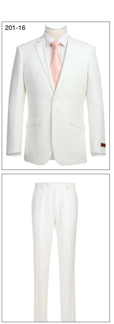 Alessandro Vitello by Renoir Slim Fit Suit 201 16 | Premium Italian Wool Business Suit for Men | Perfect for Weddings, Office & Formal Events