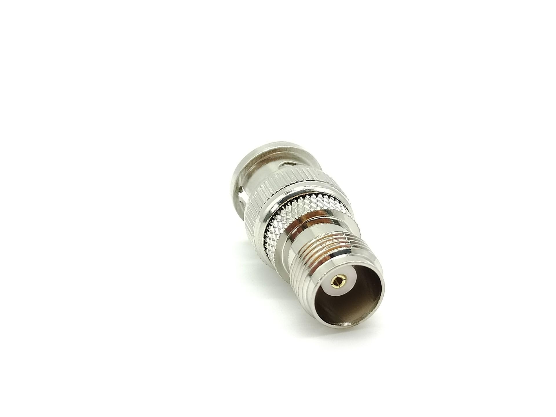 TNC to BNC Adapter Male to Female Straight Nickel Plated Coaxial Connector - Perfect for RF Antenna, CCTV, Ham Radio & Test Equipment Connections