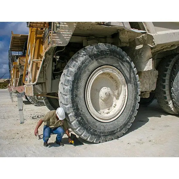 AME 15301 Heavy Duty Big Black OTR Wheel Chock for Trucks & Trailers - Secure Parking & Loading Dock Safety Solution