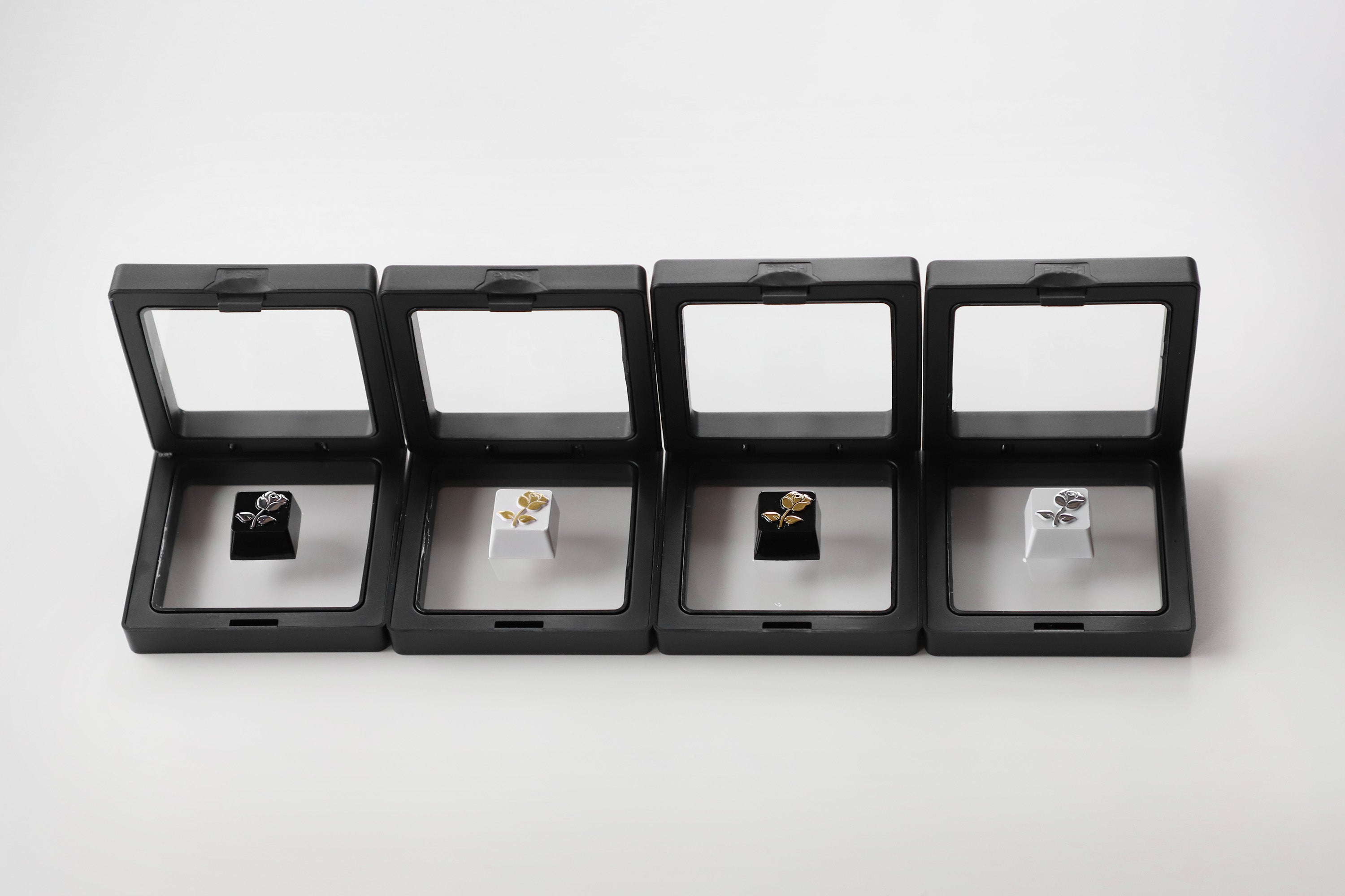Personalized Rose Metal Keycap - Zinc Alloy Custom Keycap for Mechanical Keyboard, Unique Love Letter Design - Perfect for Gaming, Typing & Gift Giving