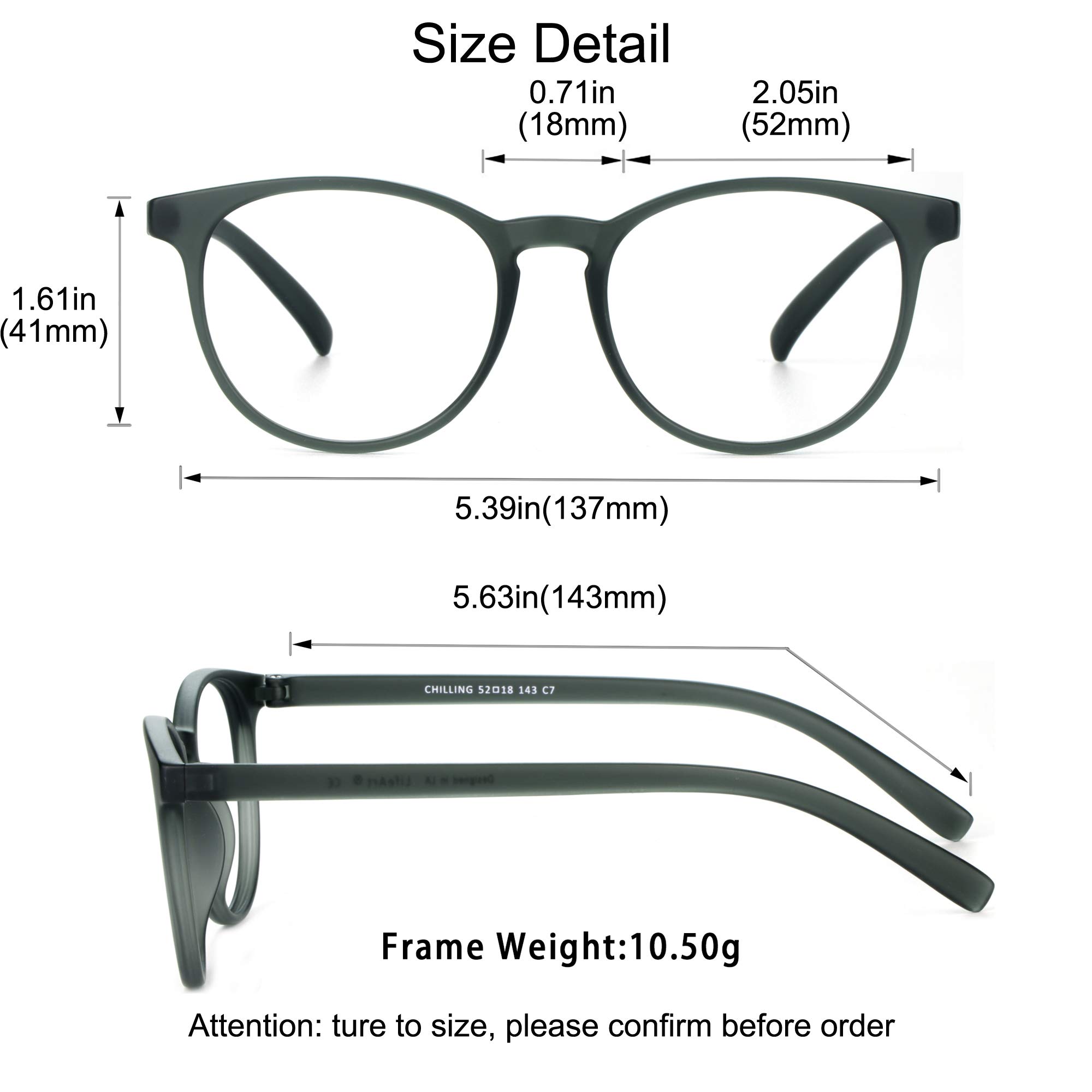 Blue Light Blocking Glasses for Women & Men - Photochromic Gray Anti Eyestrain Computer Glasses with Spring Hinge | Gaming, Reading & TV Glasses to Reduce Glare & Digital Eye Fatigue | Perfect for Office Work, Online Classes & Night Driving