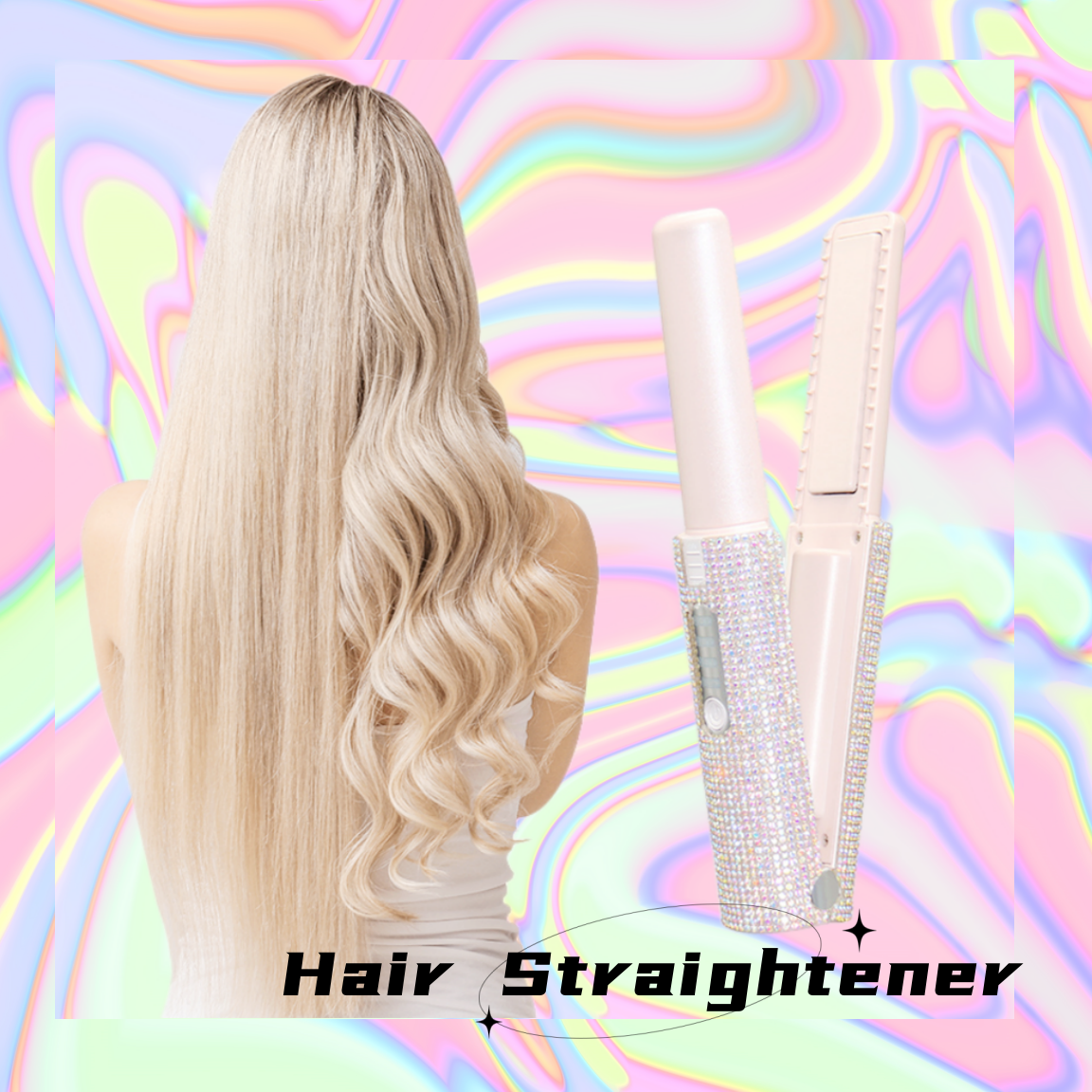 Professional USB Rechargeable Wireless Hair Straightener - Portable Flat Iron for Women, Perfect for Travel, Home & Salon Styling