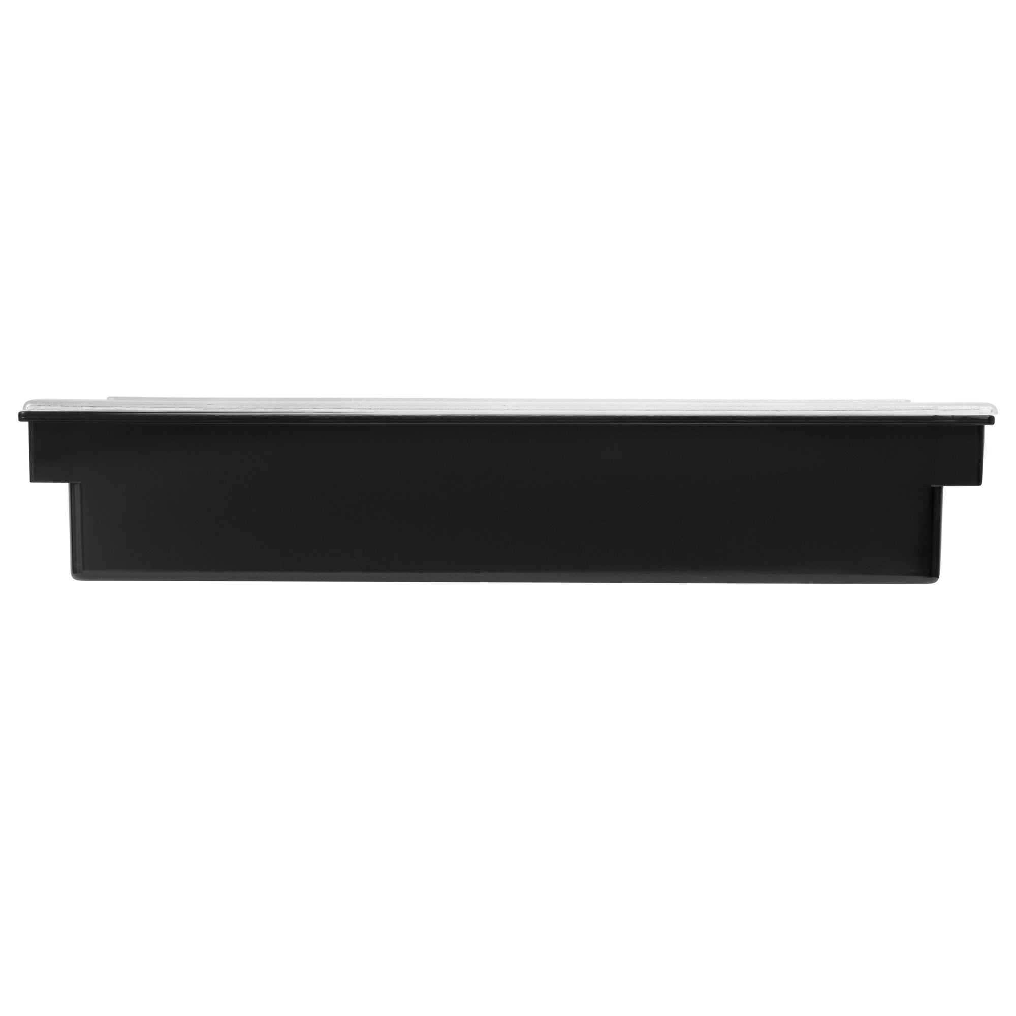Bar Lux Black Plastic Condiment Caddy - 4 Compartment Organizer for Restaurants & Kitchen (19.5