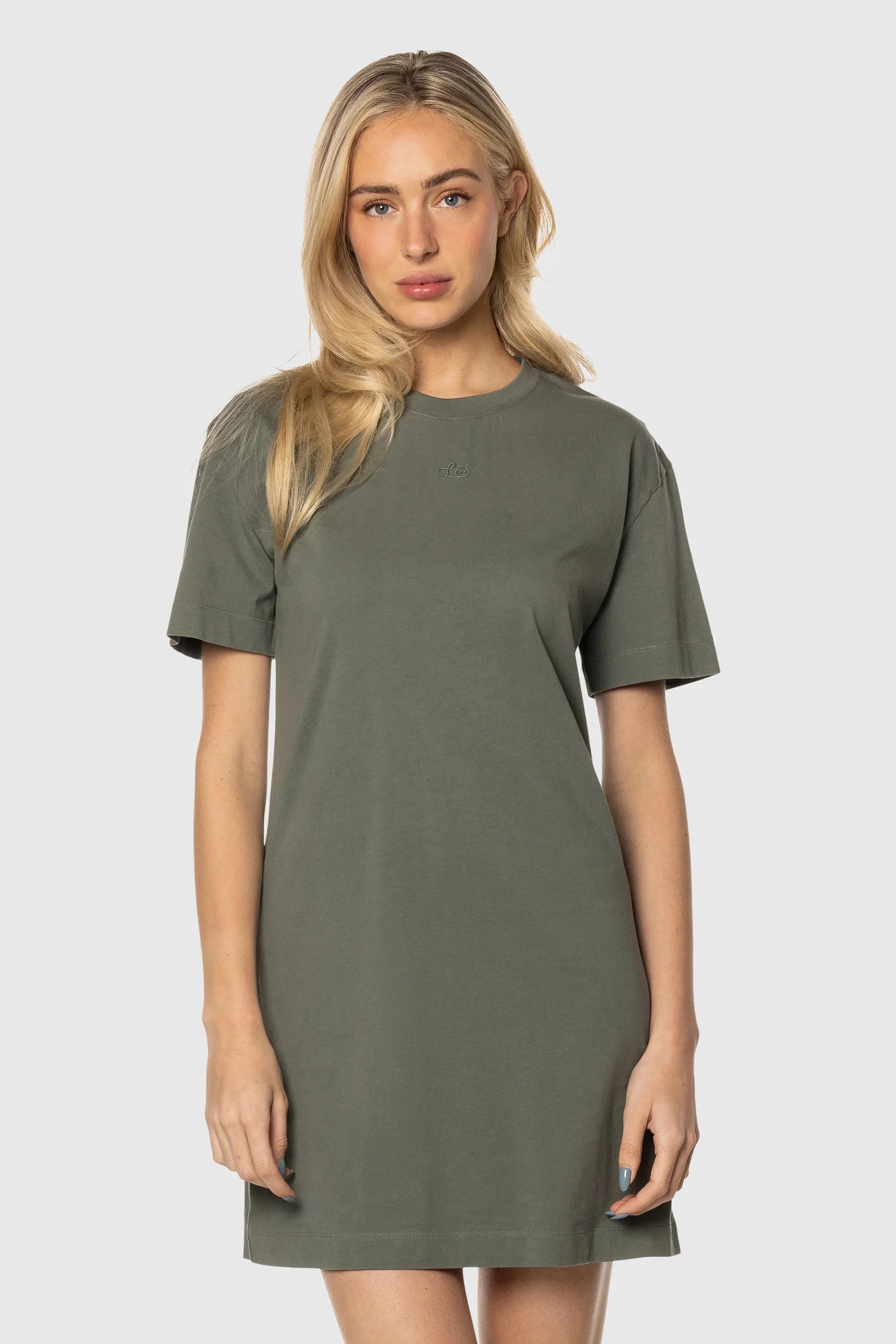 Women's Casual Short Sleeve Tee Dress - Soft Cotton Blend T-Shirt Dress for Summer, Lounge, Travel & Everyday Wear
