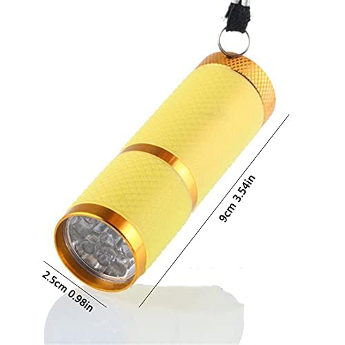 9 LED UV Nail Lamp - Portable Handheld UV Light for Gel Nails, Mini Nail Dryer with Flashlight for Home DIY Nail Art | Perfect for Salon Professionals & At-Home Manicures