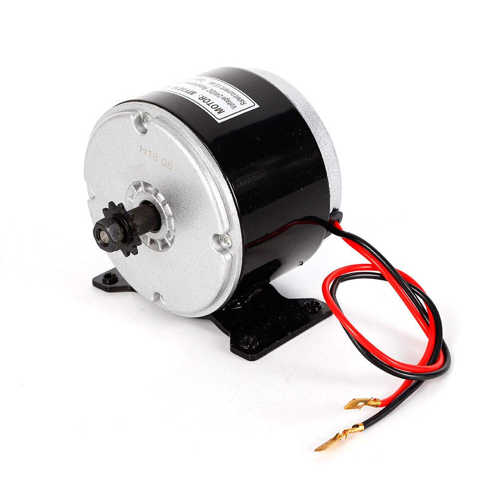 24V 250W DC Brush Electric Motor with 11T Sprocket for #25 Chain - Perfect for Electric Scooters, Go-Karts & Mini Bikes | High Performance US Stock Motor for DIY Projects & Small Vehicles