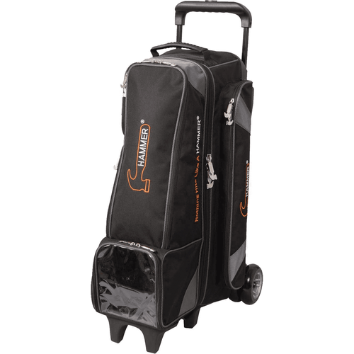 Diesel Hammer 4 Ball Inline Black Carbon Bowling Bag - Premium Bowling Accessory for League & Tournament Players