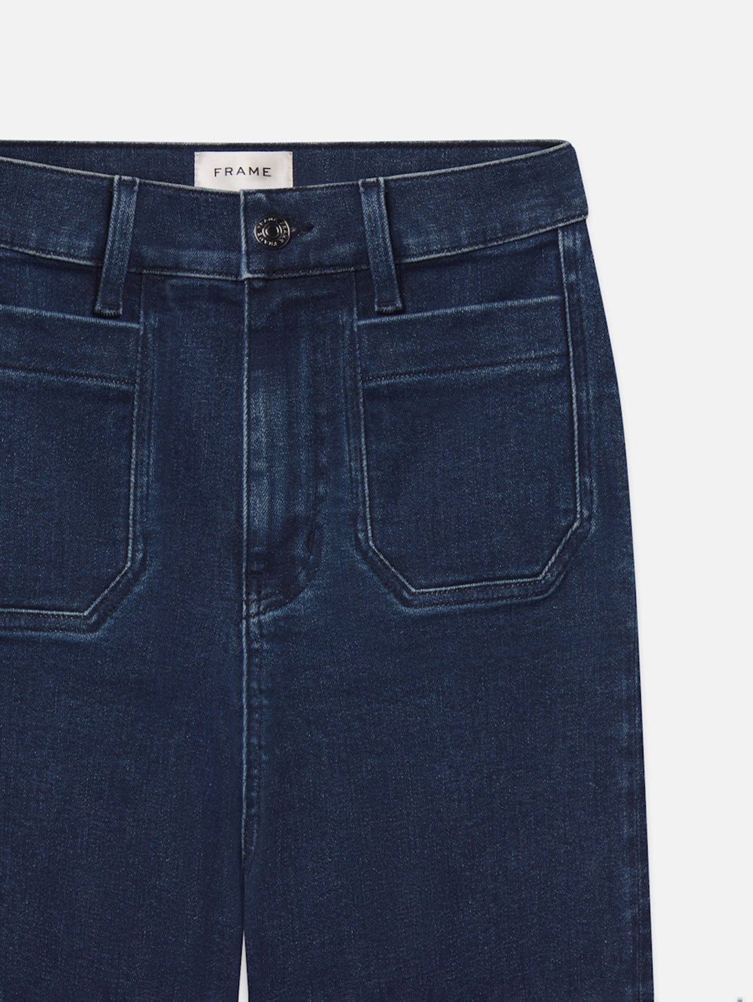 Slim Palazzo Modernist Pocket Jeans for Women - High Waisted Stretch Denim Pants with Deep Pockets | Perfect for Casual Wear, Office Outfits & Night Out