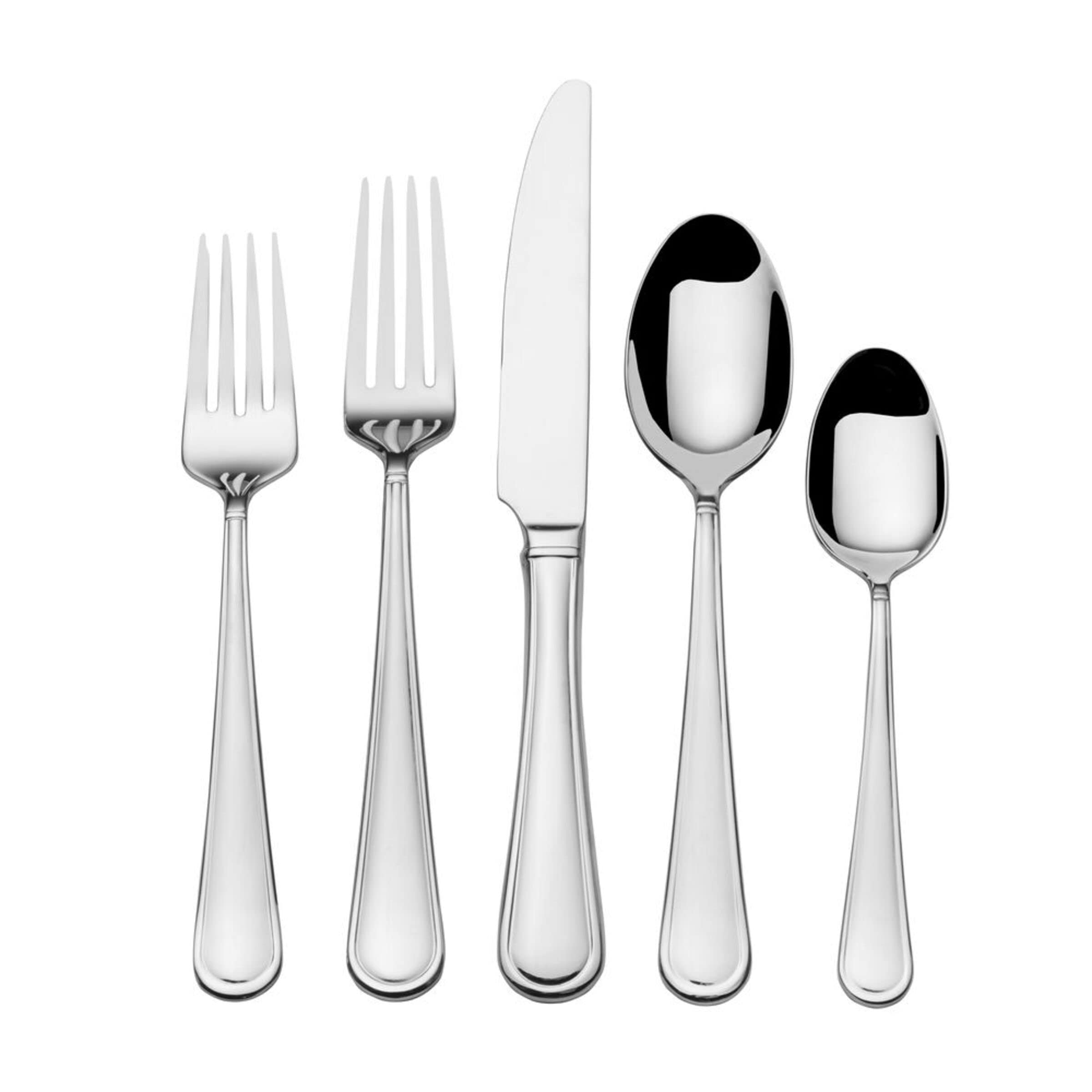 Premium Mikasa Virtuoso 65-Piece 18/10 Stainless Steel Flatware Set for 12 - Elegant Silverware with Serving Utensils - Perfect for Dinner Parties, Weddings & Formal Dining