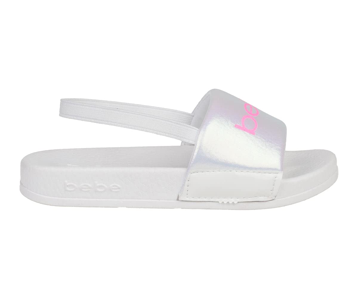 Bebe Toddler Girls Pool & Beach Slide Sandals - Water Shoes & Slingback Sandals for Kids | Perfect for Swimming, Beach Play & Summer Outings
