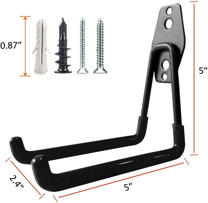 Wall Hook Hanger - Heavy Duty Adhesive Hooks for Hanging Coats, Hats & Keys - Perfect for Entryway, Bathroom & Garage Organization
