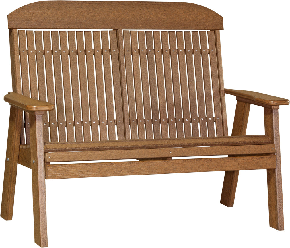 LuxCraft 4-Foot Classic Wooden Bench - Sturdy Indoor/Outdoor Garden, Patio, and Entryway Seating Furniture for Home Decor