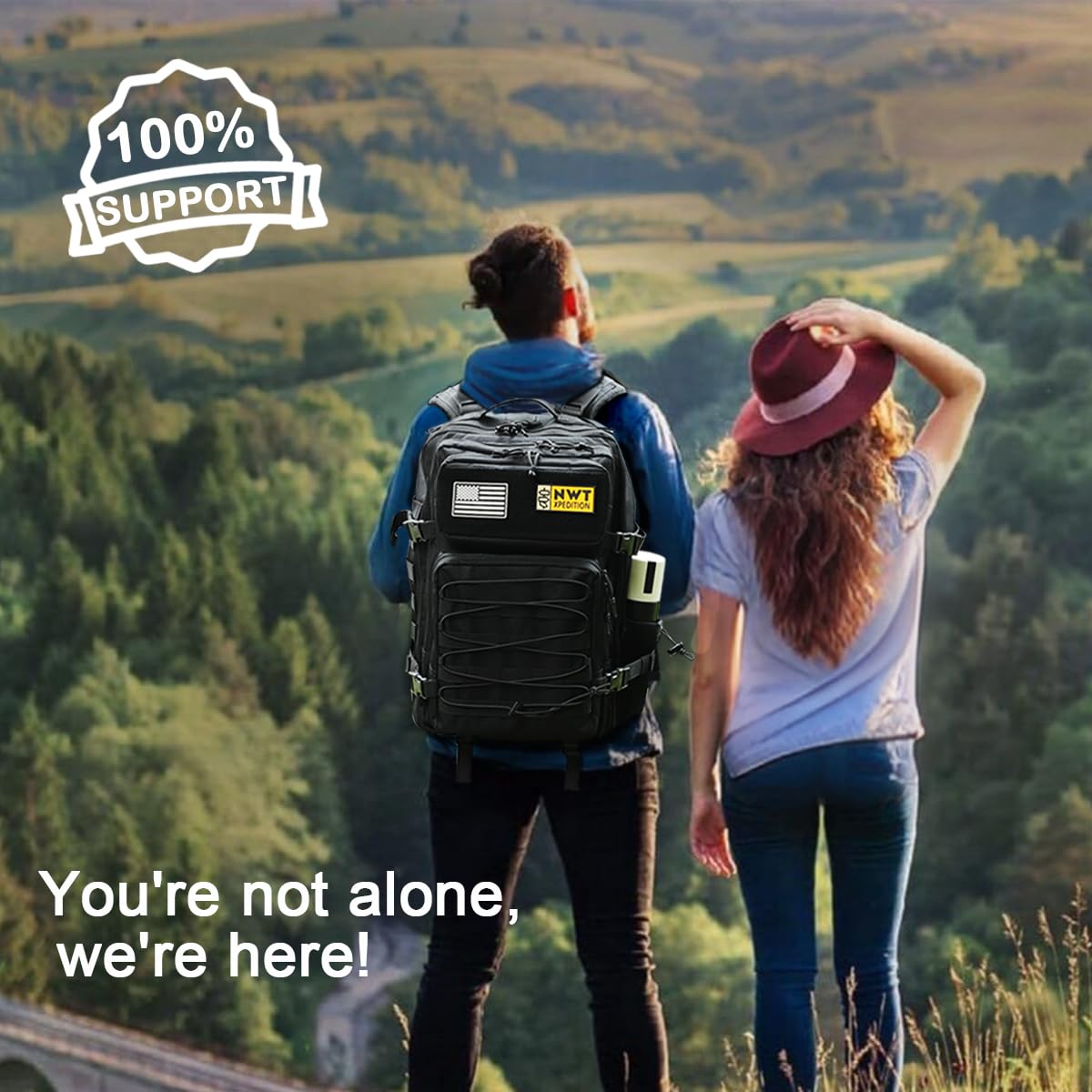**Military Tactical Backpack - Durable Molle Laptop Rucksack for Hiking, Camping, Travel & Gym - Army Green | Perfect for Outdoor Adventures, Work & Daily Commute**