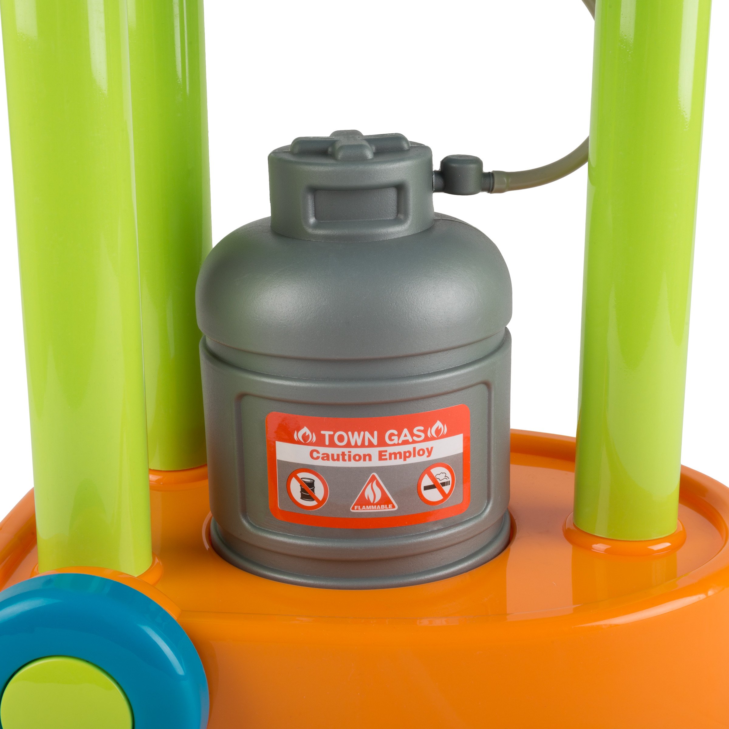Hey! Play! Interactive BBQ Grill Toy Set with Lights, Sounds & Wheels - Realistic Play Kitchen Accessories & Toy Food for Kids - Perfect for Pretend Play, Outdoor Picnics & Birthday Gifts