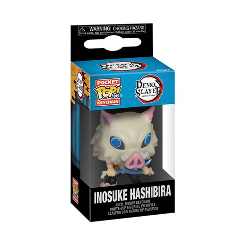 Demon Slayer Anime Inosuke Hashibira Pocket Pop! Vinyl Keychain - Perfect for Backpacks, Keys, and Cosplay Accessories