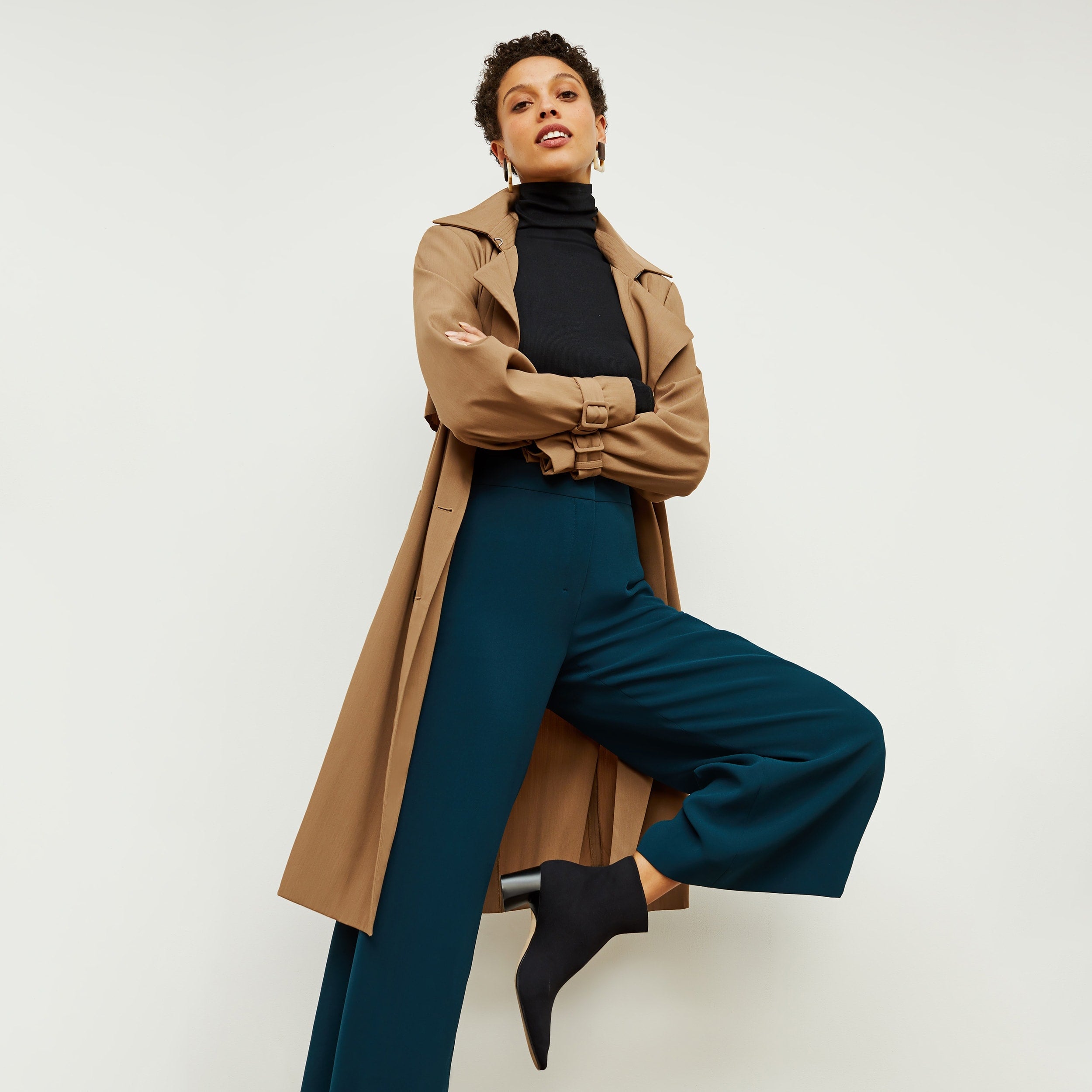 Zhou 2.0 Culotte Pants - Premium Heavy Crepe Fabric - Elegant Wide Leg Palazzo Trousers for Women | Perfect for Office Wear, Casual Outfits & Tropical Vacations