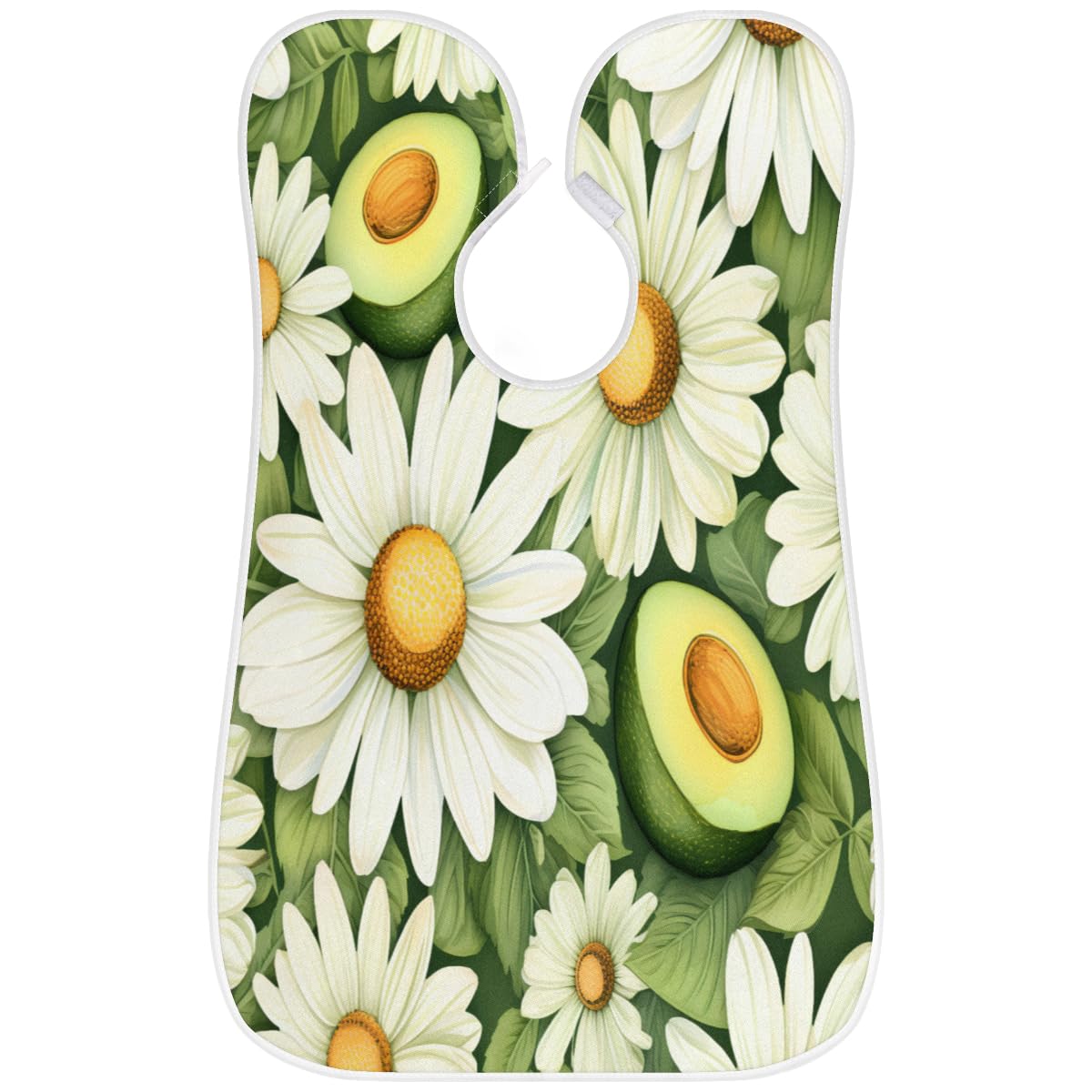 Men's Avocado Fruit Daisy Beard Shaving Bib - Waterproof Hair Dye Apron for Barbers & Stylists, Makeup Artist Cape, Hair Cutting & Beard Trimming Accessory - Perfect for Salon, Home Grooming & Sink Cleanup