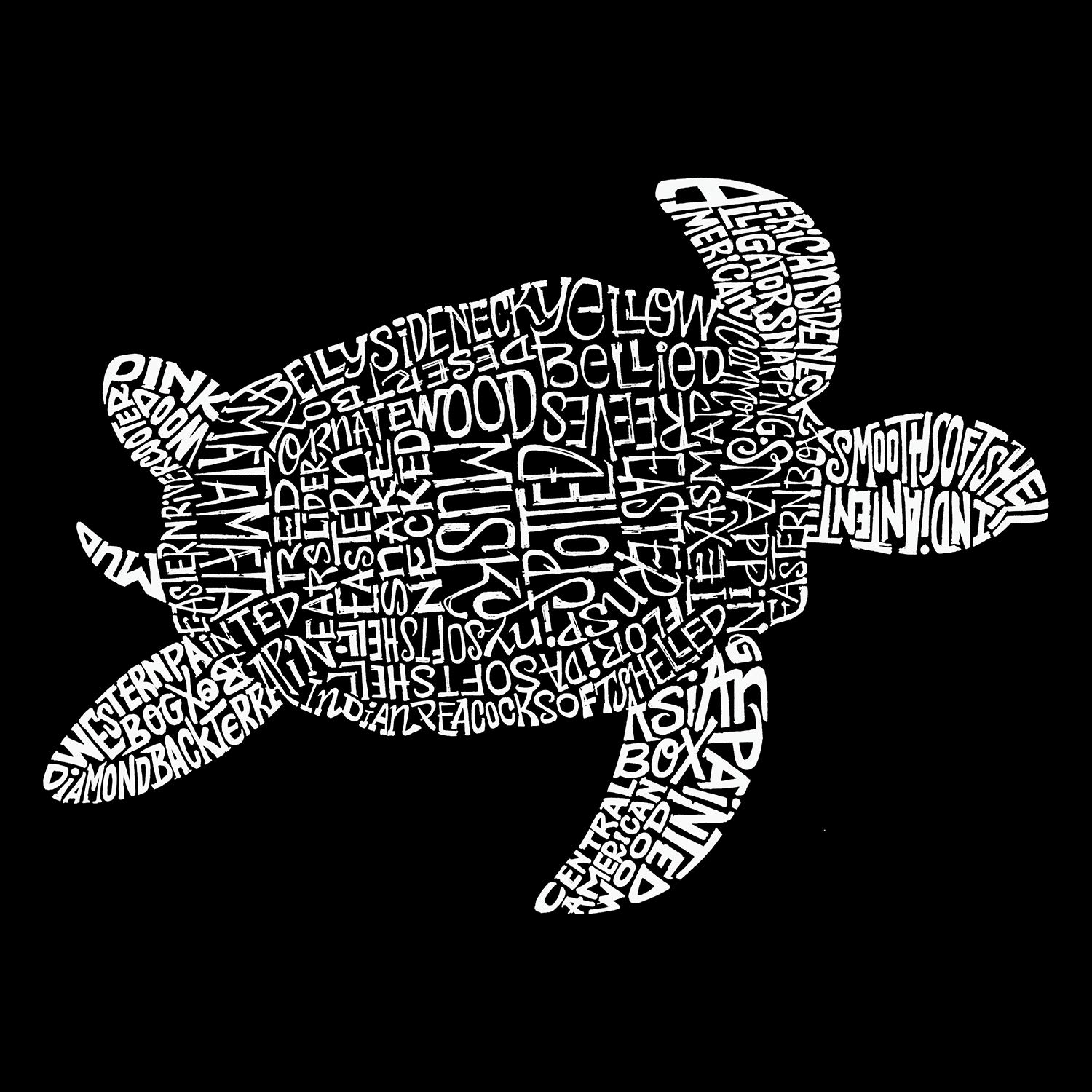 LA POP ART Boys' Graphic Word Art T-Shirt with Turtle Design - Trendy Casual Tee for Kids, Playdates & Everyday Wear