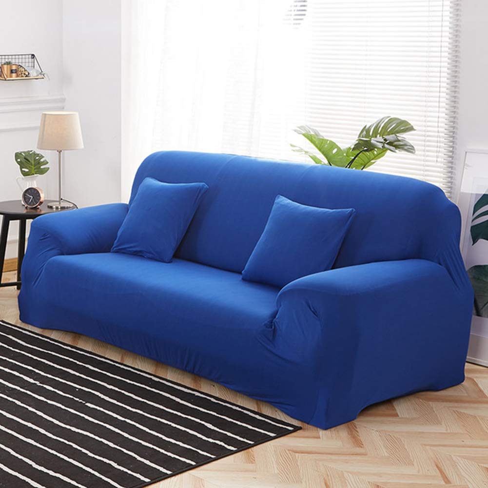 Royal Blue Stretch Sofa Cover - Anti-Slip Loveseat & Couch Slipcover for Living Room Decor | Perfect for Home, Apartment, and Office Furniture Protection