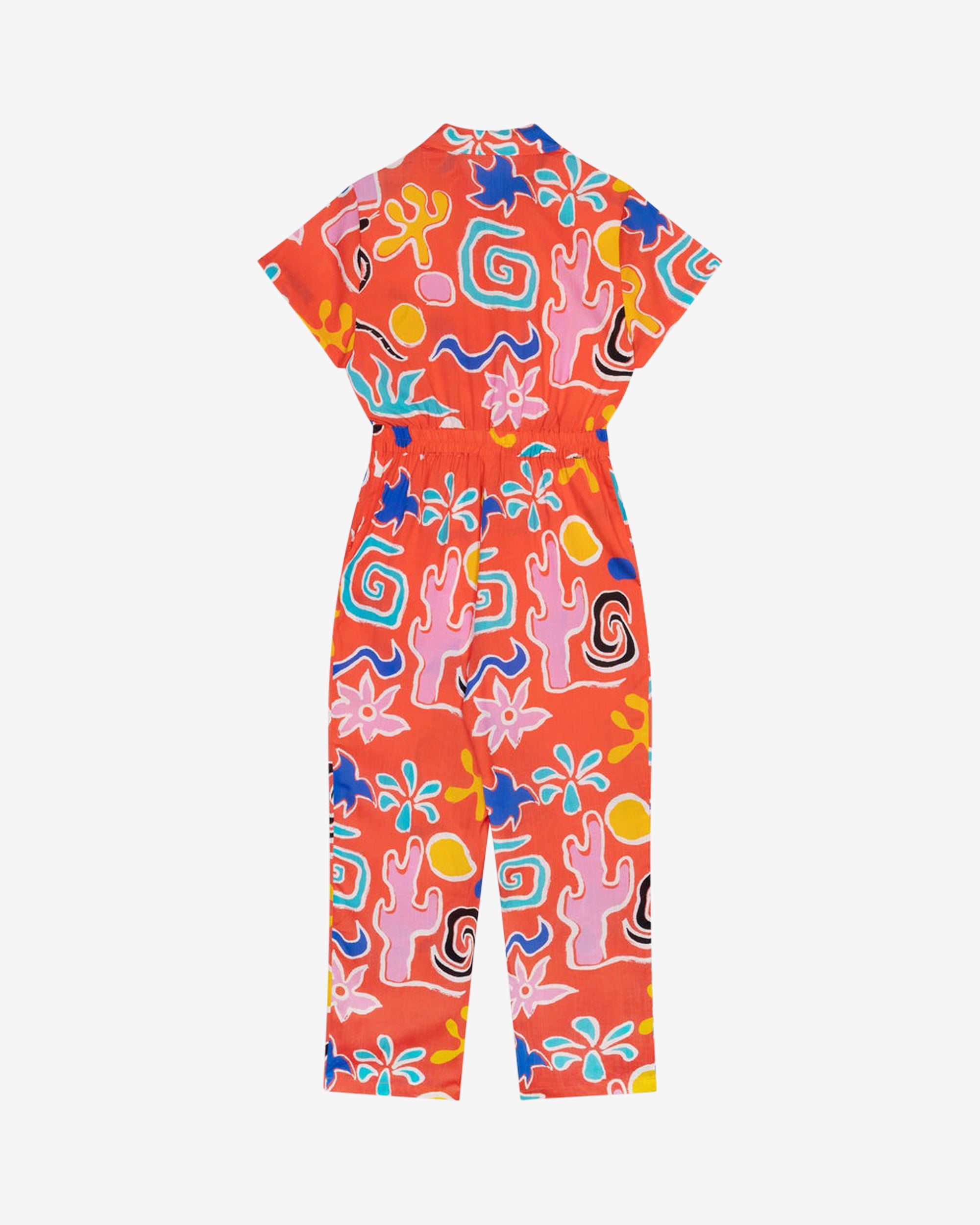 Lowie Desert Print Lyocell Boilersuit - Eco-Friendly Jumpsuit for Women | Lightweight & Breathable One-Piece Outfit | Perfect for Casual Wear, Travel & Outdoor Adventures