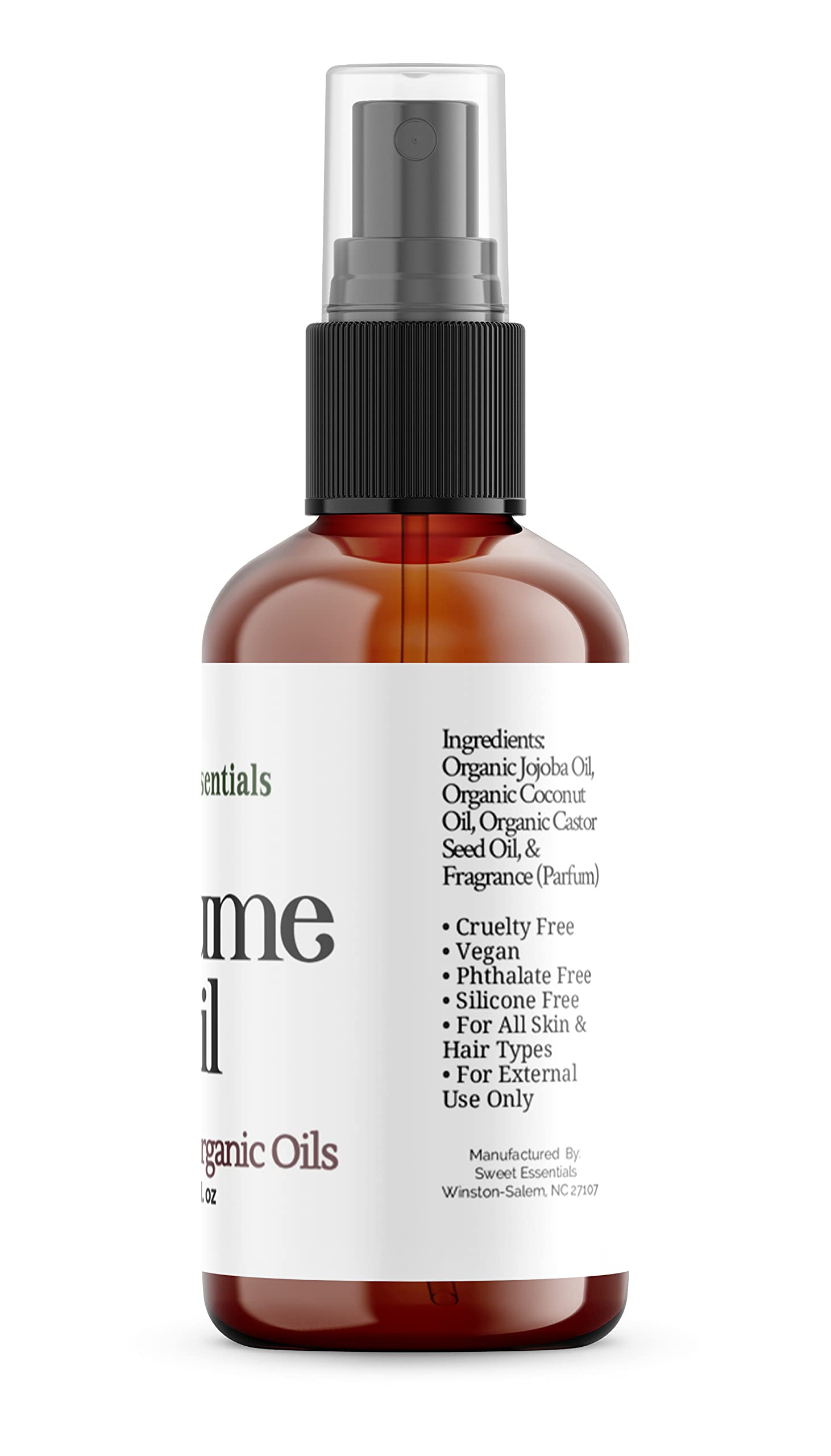 Sweet Essentials LA-VIE-EST BELLE EN ROSE TYPE Perfume Oil - 2oz Organic Fragrance for Women, Alcohol-Free & Preservative-Free Body & Hair Mist | Perfect for Date Nights, Office Wear & Special Occasions