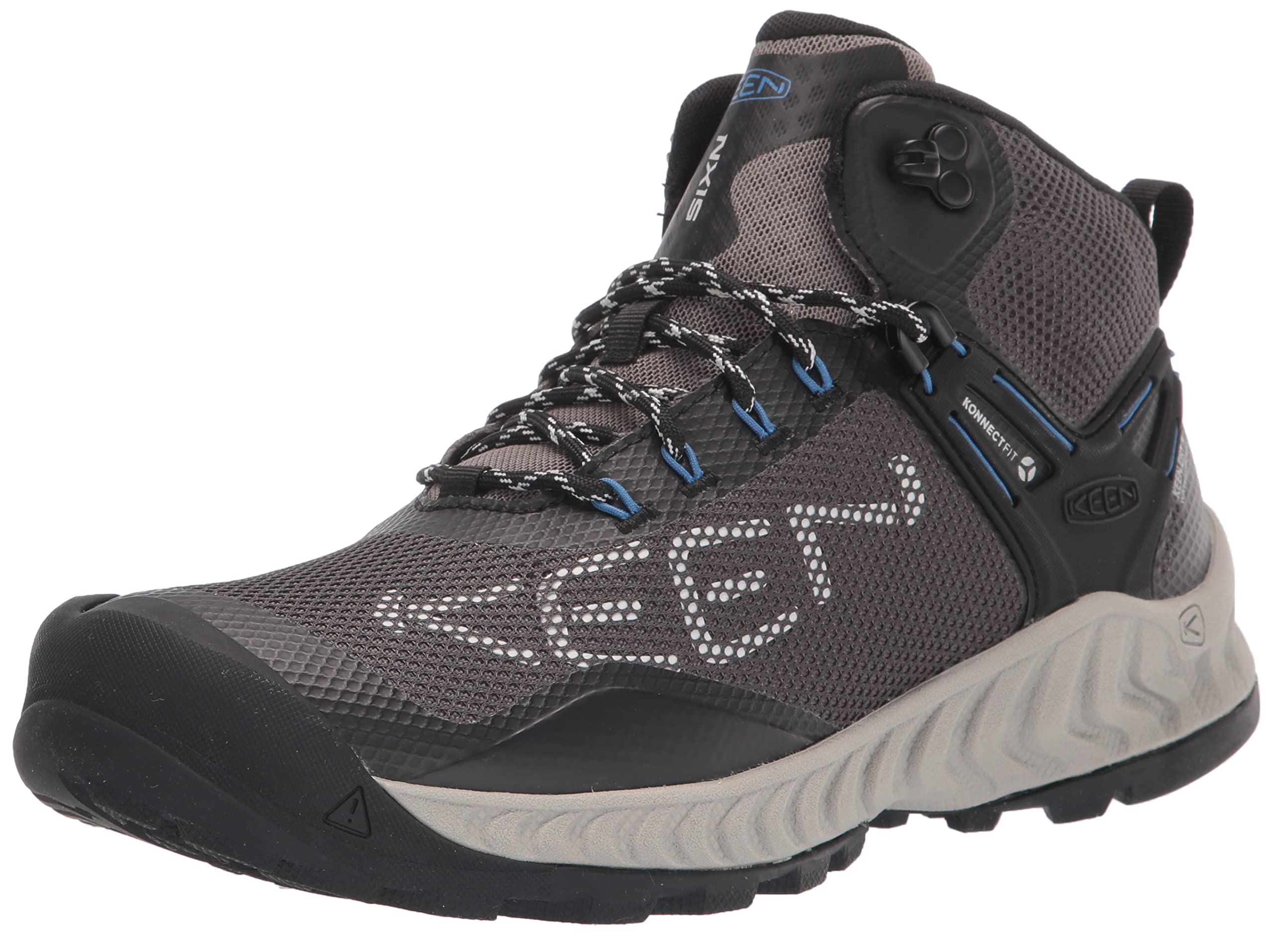 KEEN Men's Nxis Evo Mid Height Waterproof Hiking Boots - Lightweight & Durable Outdoor Shoes for Trail Walking, Camping & Backpacking Adventures