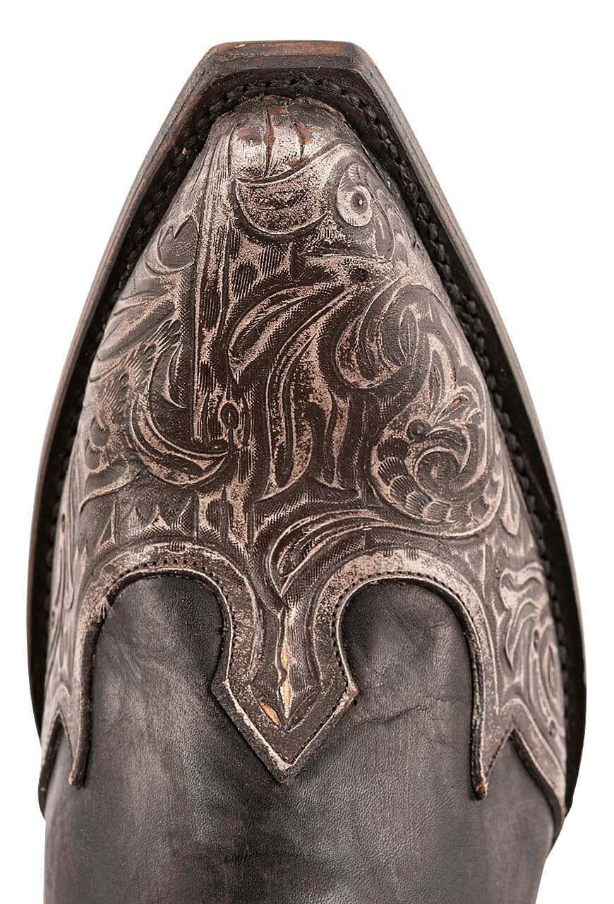 Stetson Men's Waxy Brown & Blue Wingtip Cowboy Boots - Durable Leather Western Boots for Men, Comfortable Rodeo & Country Style Footwear - Perfect for Line Dancing, Rodeos, and Western Fashion
