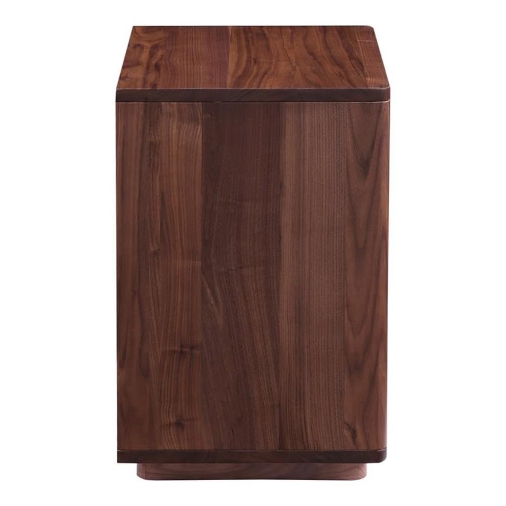 Moe's Home Collection Osamu Nightstand - Modern Bedside Table with Drawer, Wooden Night Stand for Bedroom, Living Room, and Guest Room - Perfect for Storage and Decor