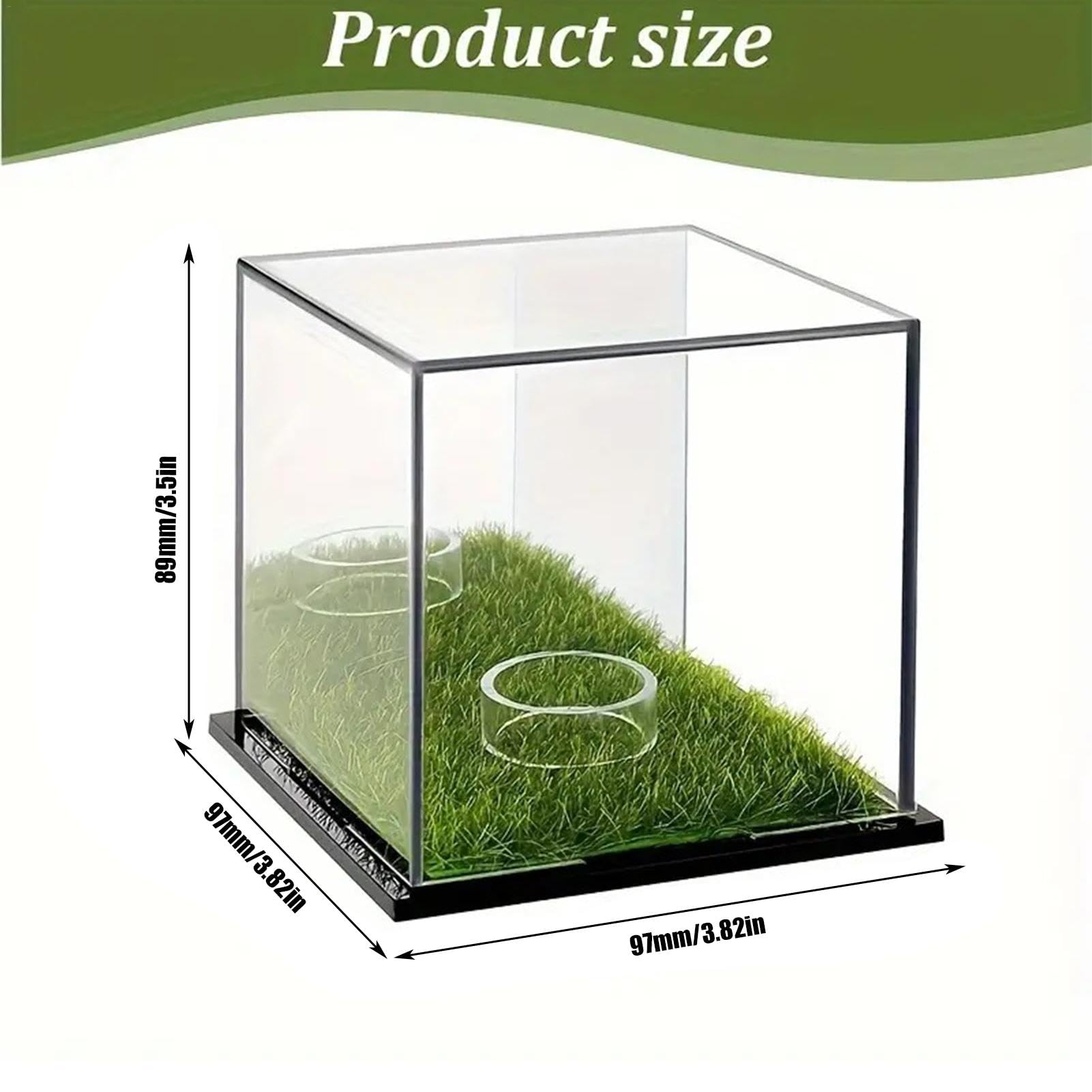 2X Clear Acrylic Golf Ball Display Case - Single Golf Ball Cube Holder with Dust Protection for Collectors & Enthusiasts | Perfect for Home, Office, or Golf Club Showcase